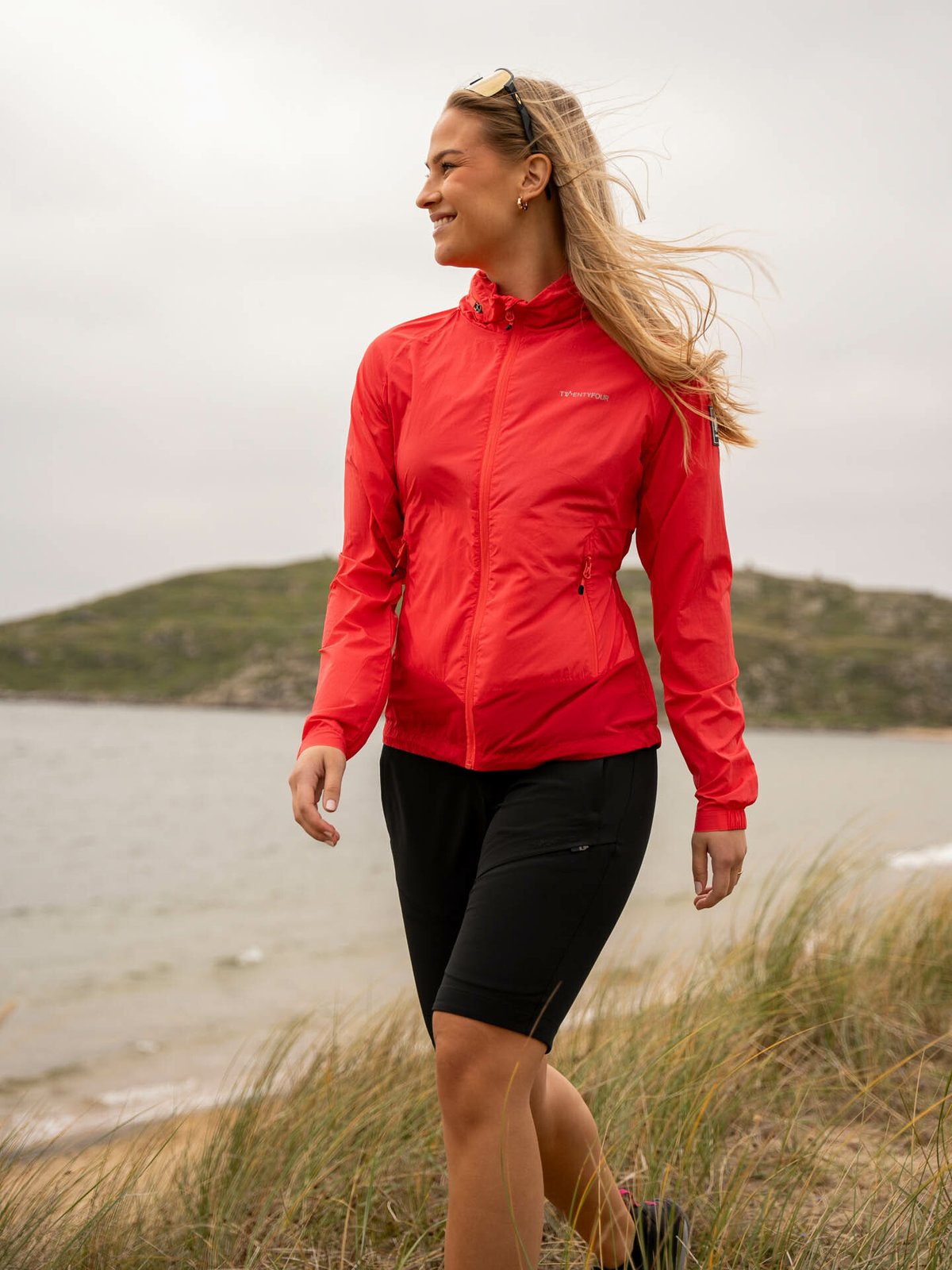 Twentyfour Flåm Light Jakke Klar rød