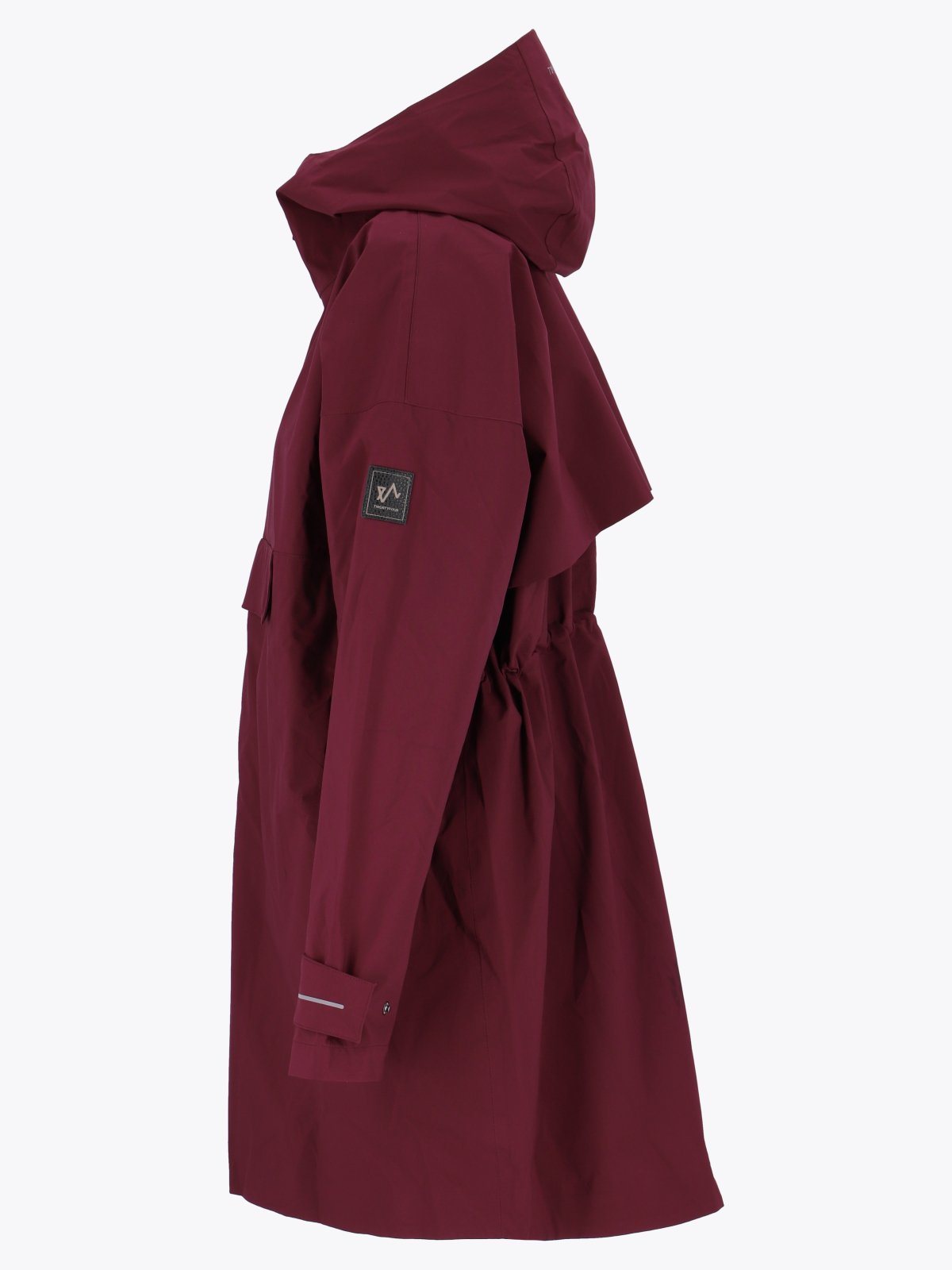 Twentyfour Mode 3-Lags Poncho Mørk Burgunder