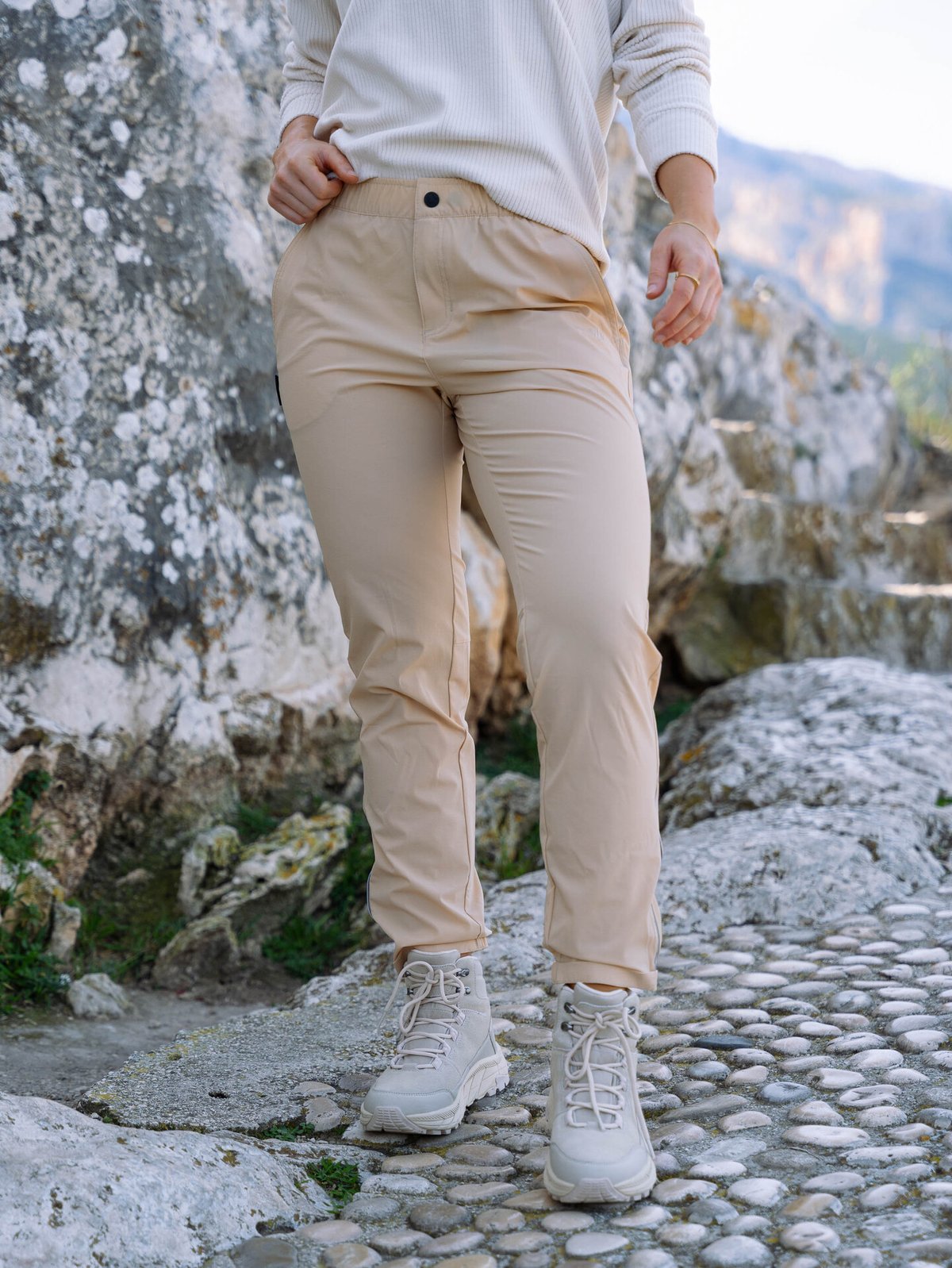 Twentyfour Mode Flex Bukse Sand