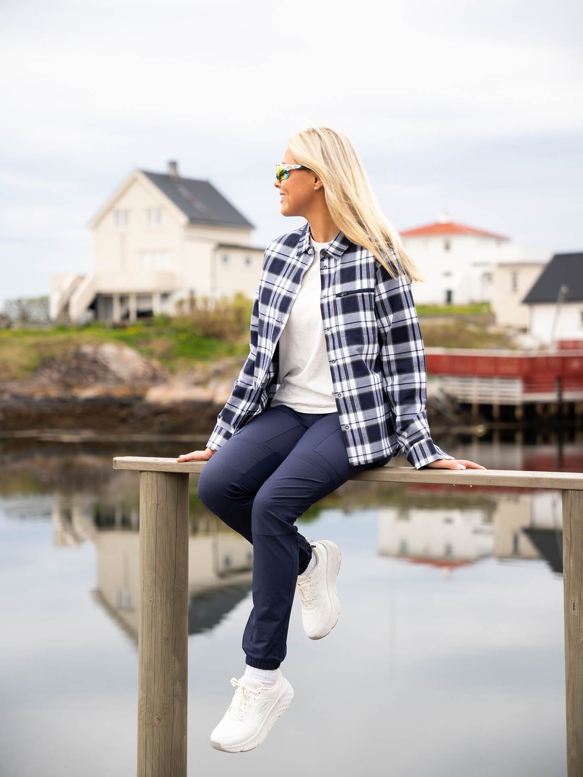 Twentyfour Mode Hike Skjorte Marineblå