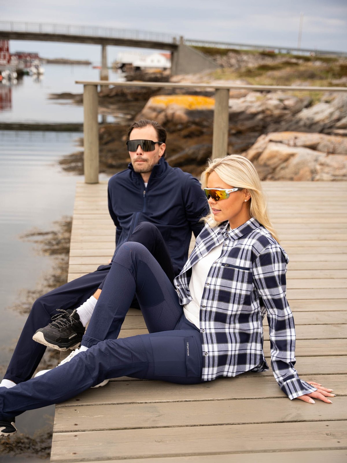 Twentyfour Mode Hike Skjorte Marineblå