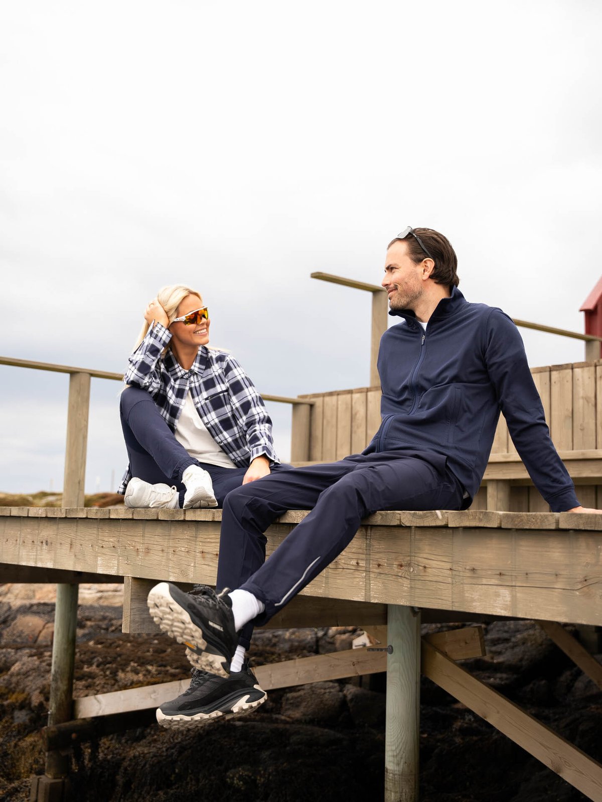 Twentyfour Mode Hike Skjorte Marineblå