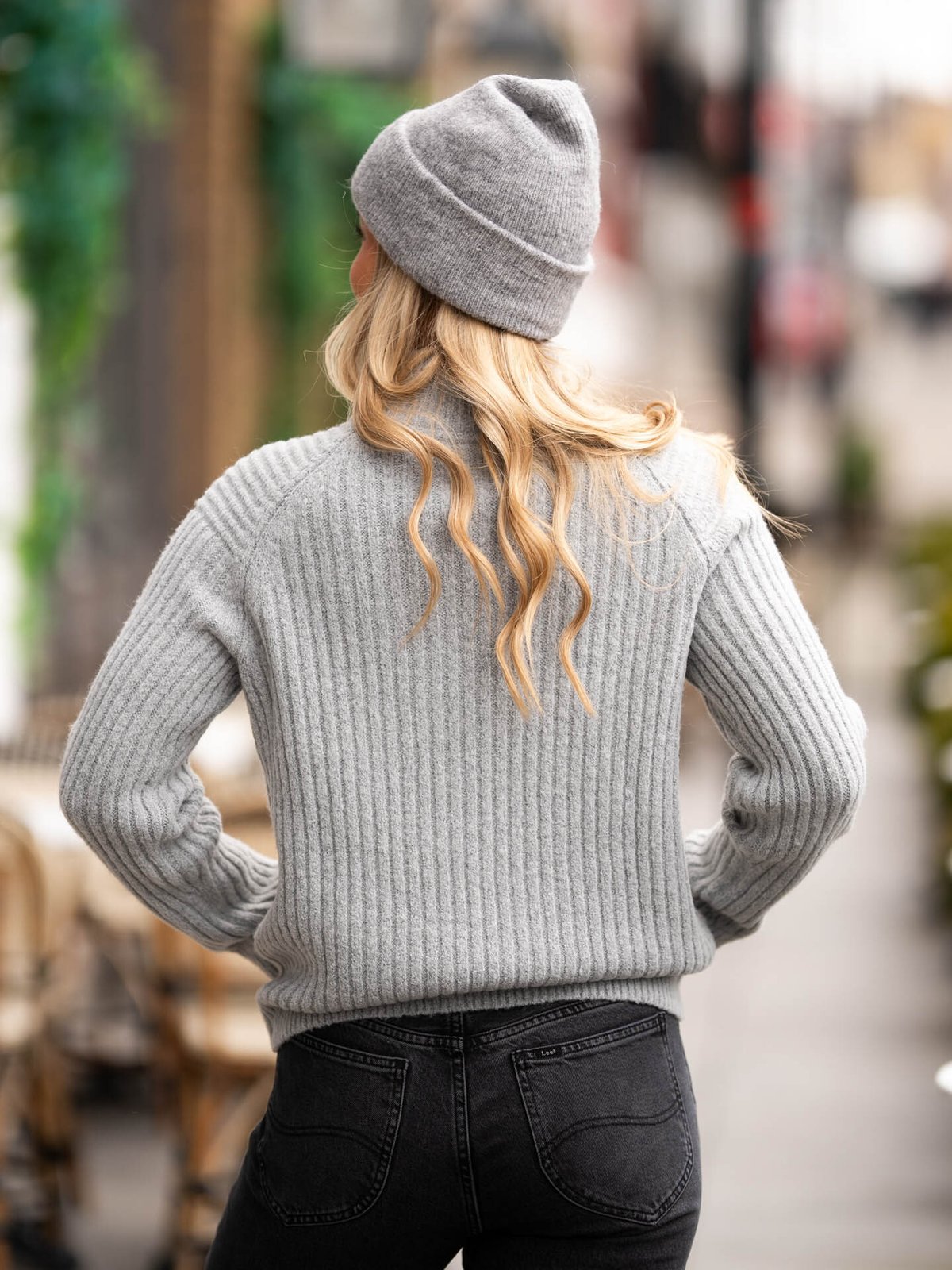 Twentyfour Mode Iris Half Zip Genser Gråmelert