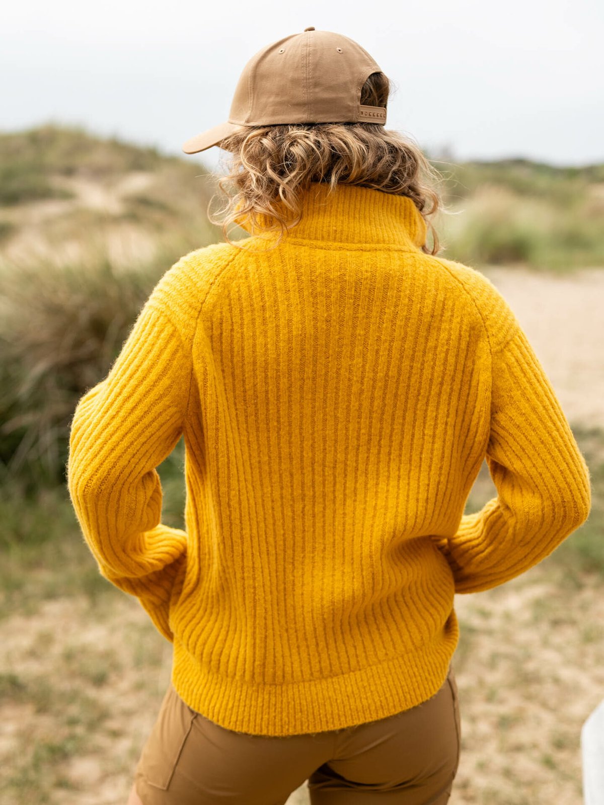 Twentyfour Mode Iris Half Zip Genser Sennep