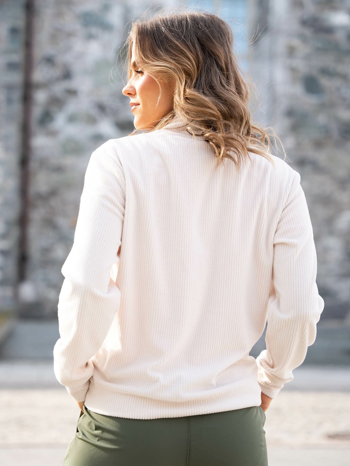 Twentyfour Mode Half Zip Fleece Gråhvit