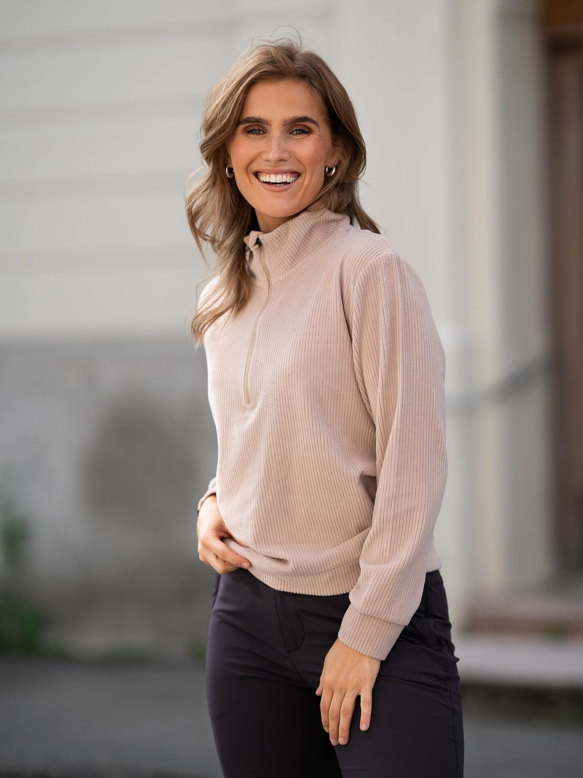 Twentyfour Mode Half Zip Fleece Sand