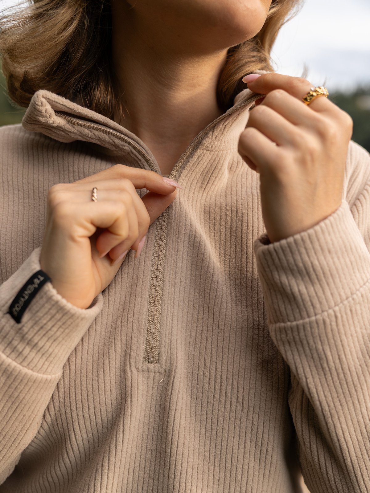 Twentyfour Mode Half Zip Fleece Sand