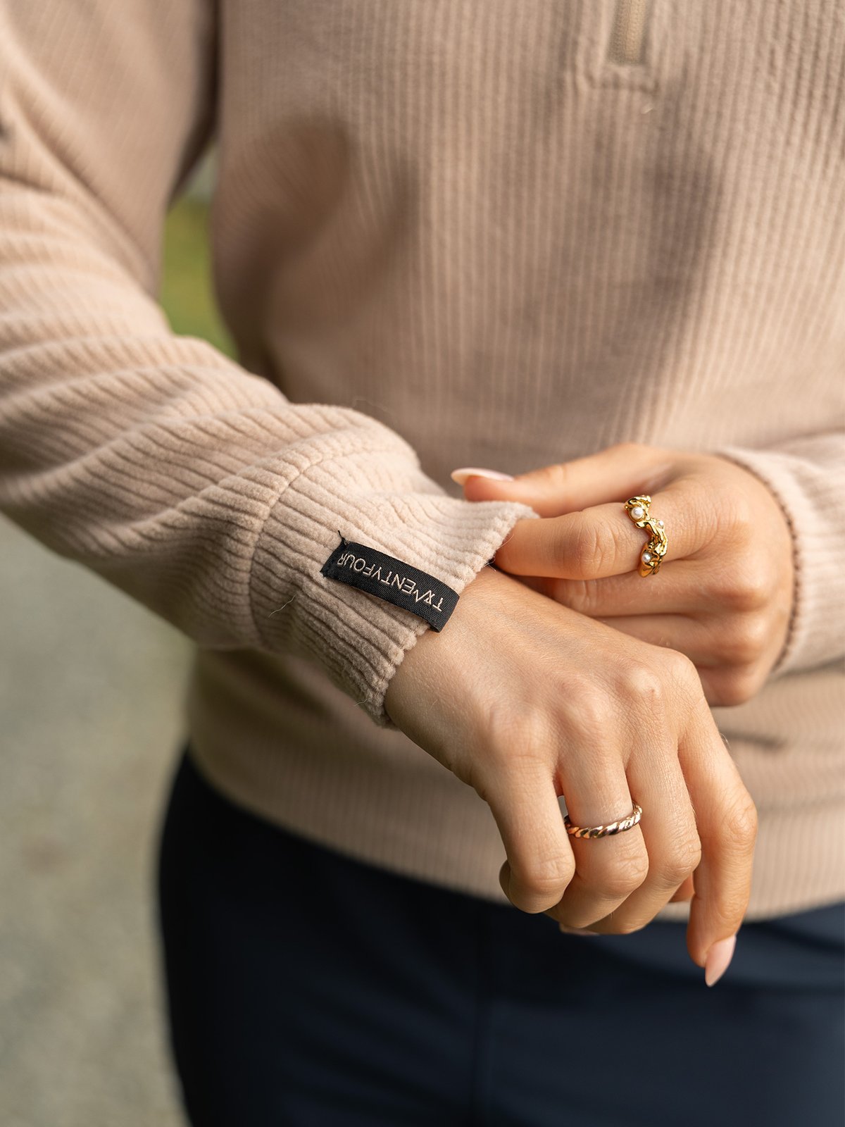 Twentyfour Mode Half Zip Fleece Sand