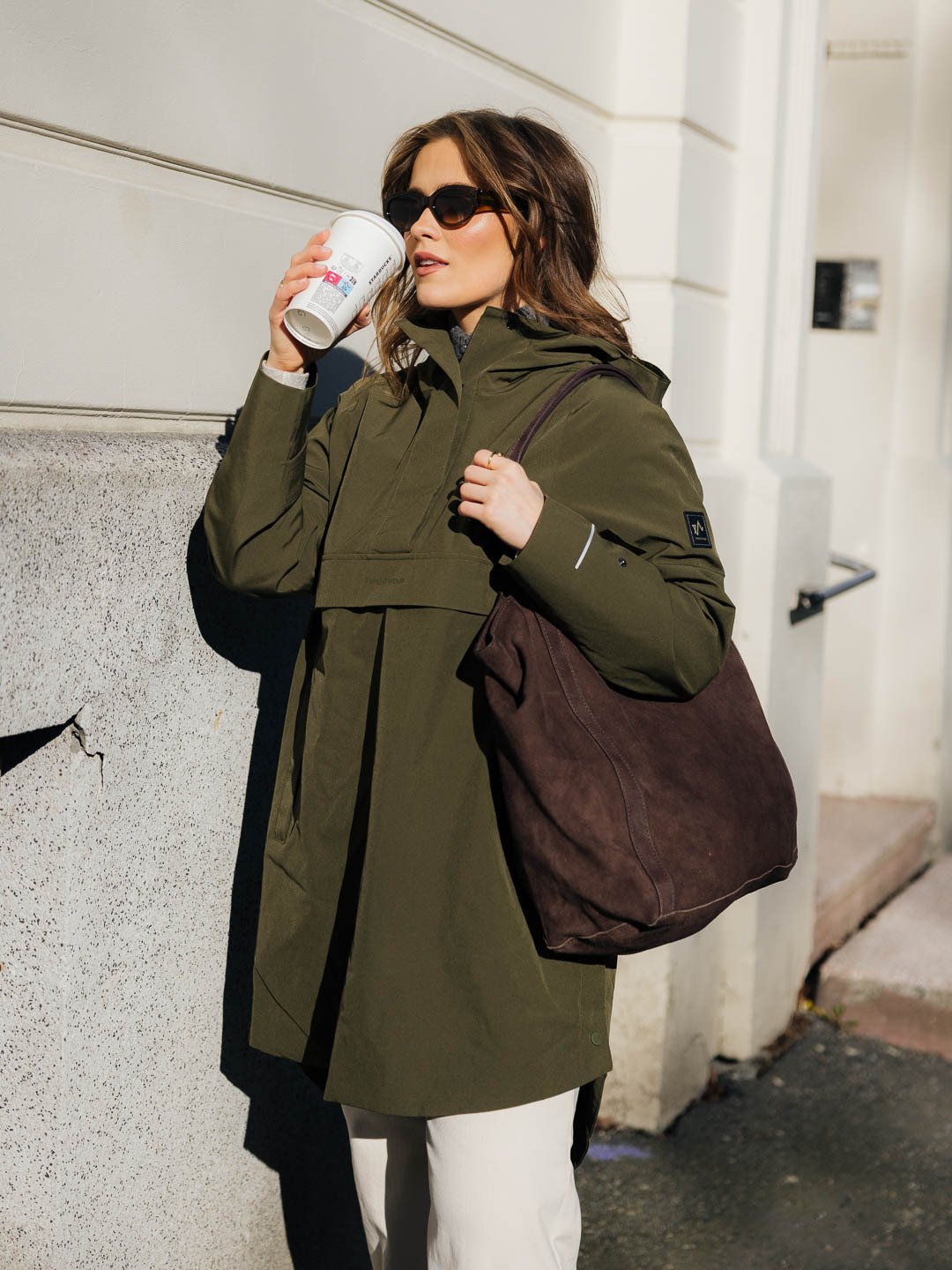 Twentyfour X GI Mode 2 Lags Poncho Mørk oliven