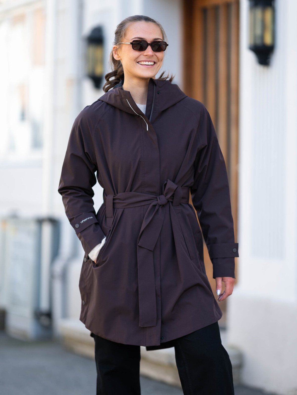 Twentyfour Mode 2-lags Cape Mørk Brun