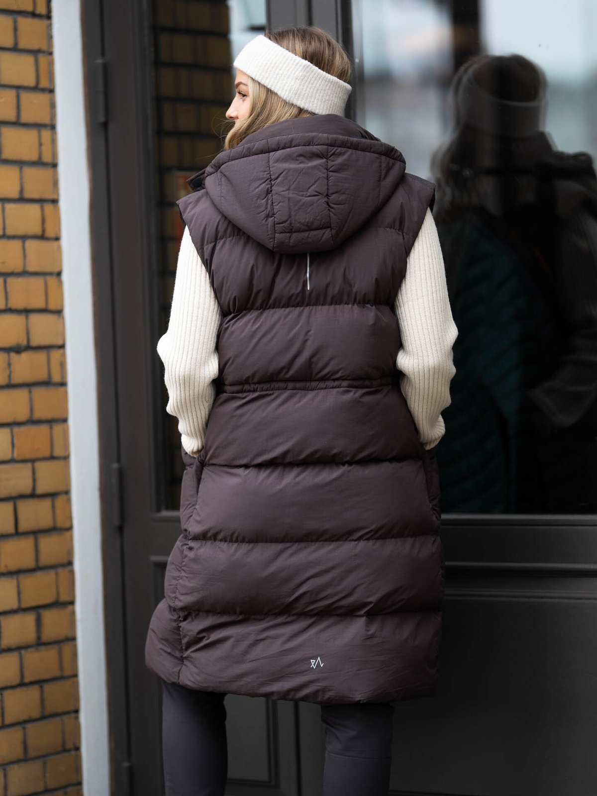 Twentyfour Mode Eva Puffy Vest Mørk brun