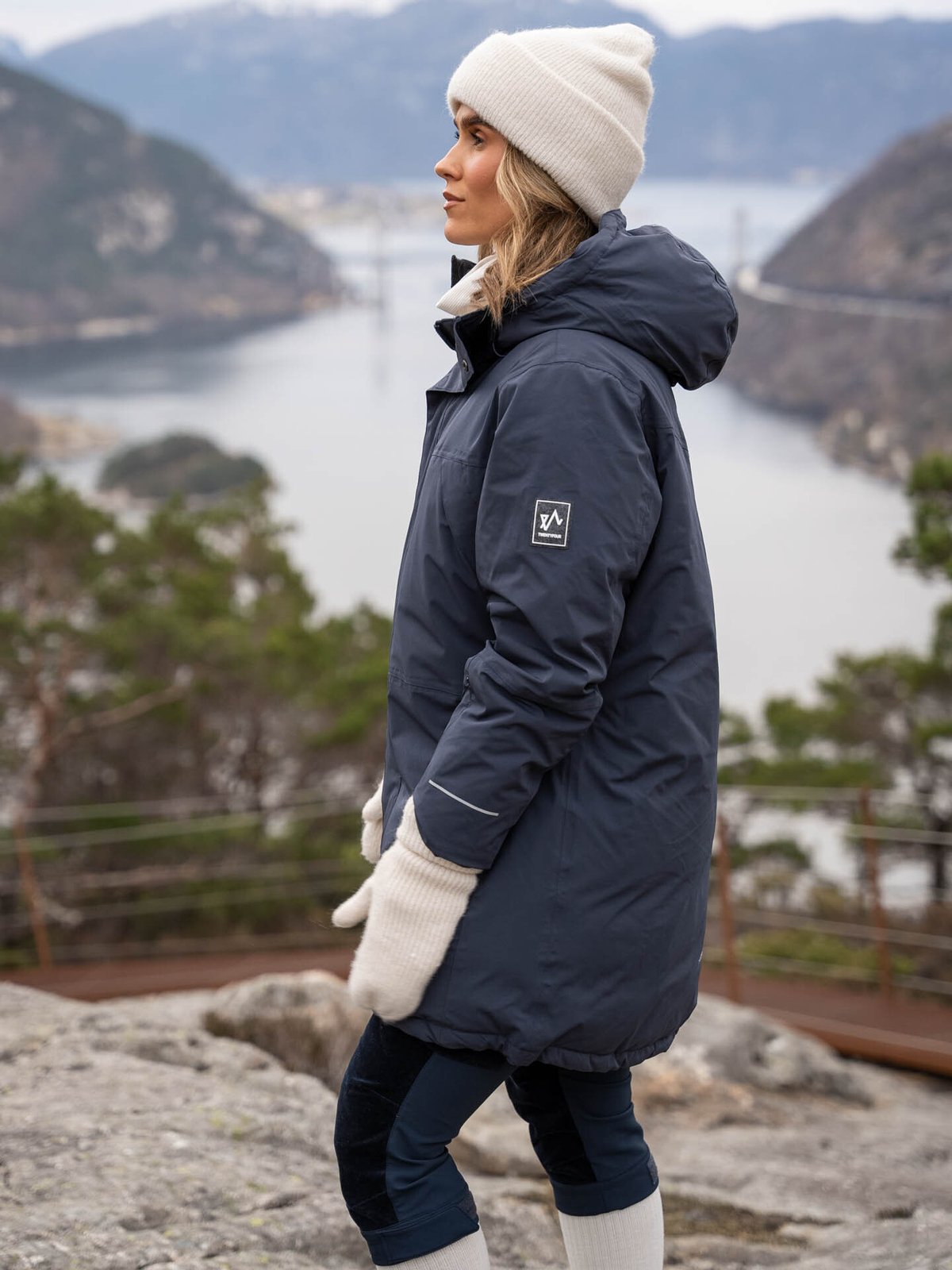 Twentyfour Finse Dunparkas Blekkblå