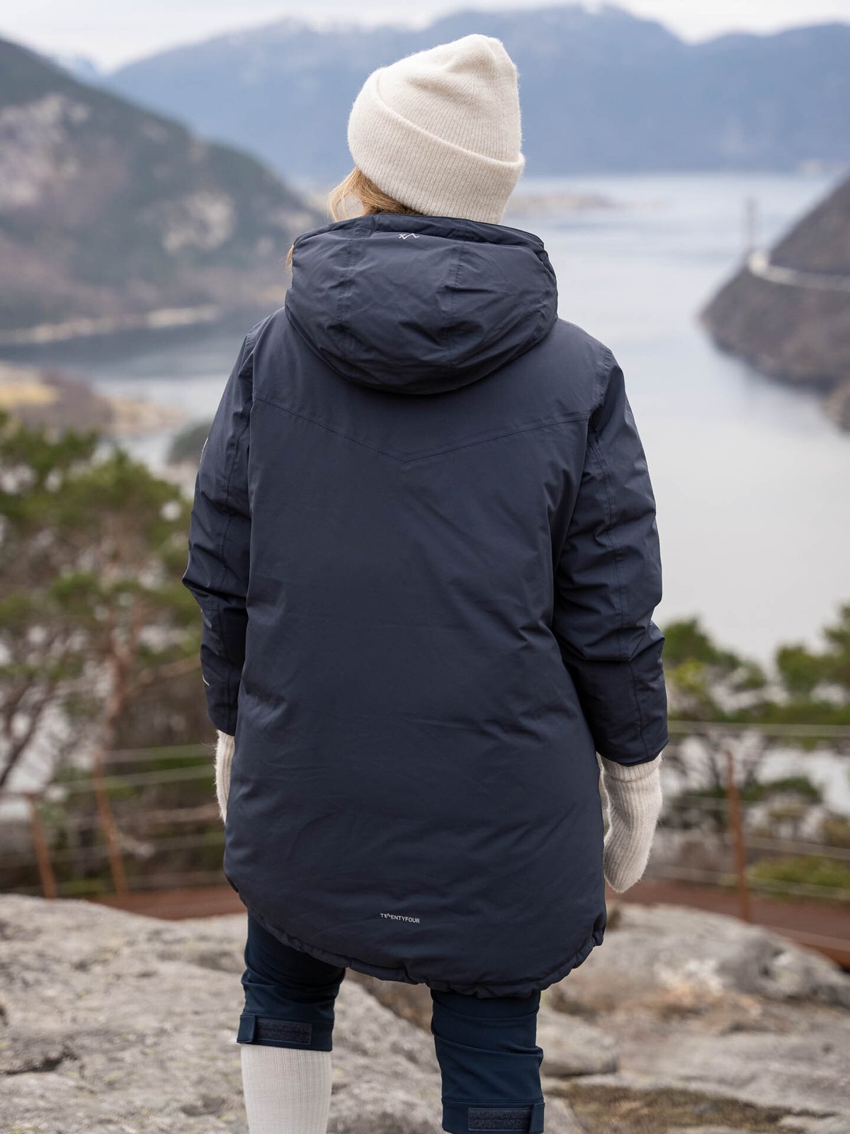 Twentyfour Finse Dunparkas Blekkblå