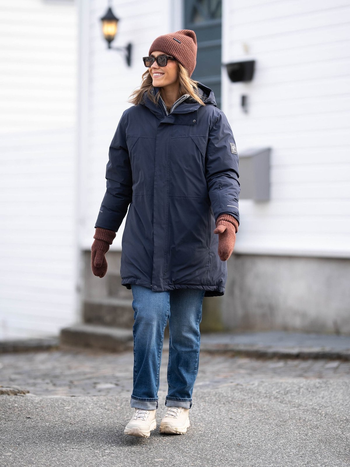 Twentyfour Finse Dunparkas Blekkblå