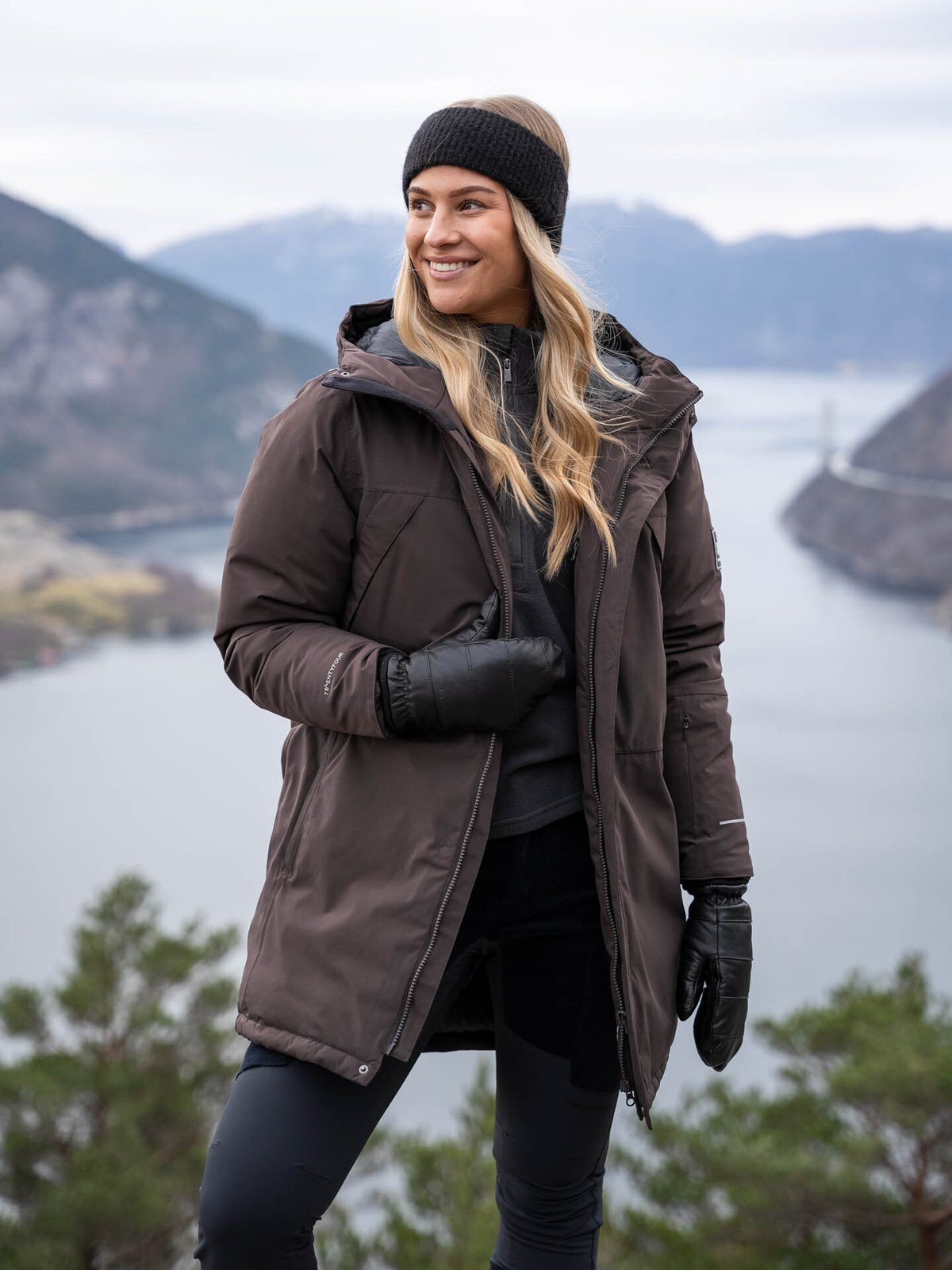 Twentyfour Finse Dunparkas Mørk Brun