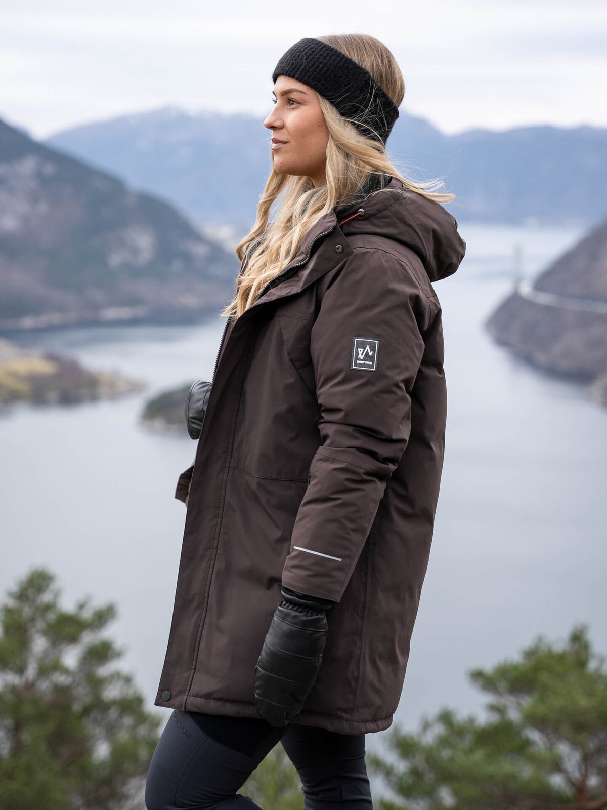 Twentyfour Finse Dunparkas Mørk Brun