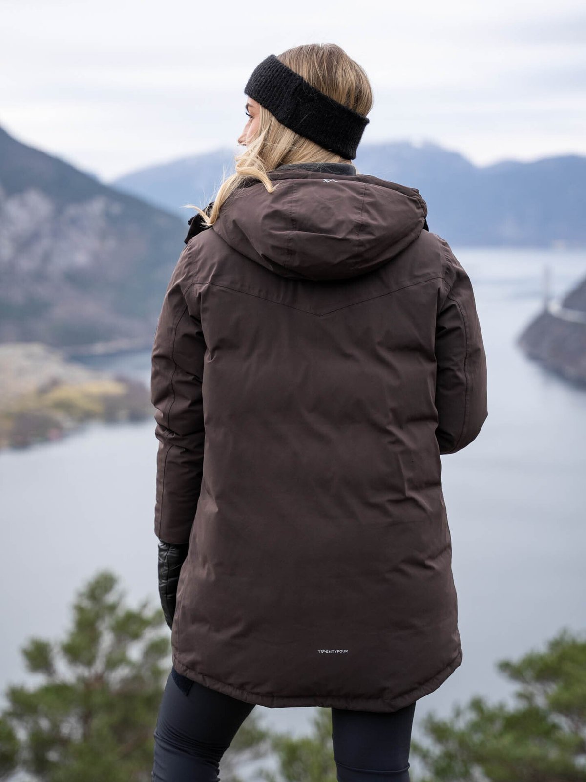 Twentyfour Finse Dunparkas Mørk Brun