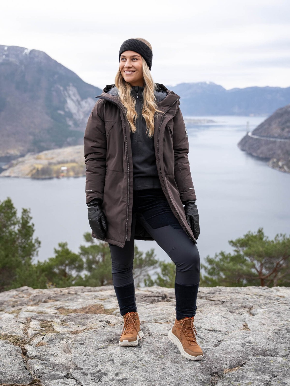 Twentyfour Finse Dunparkas Mørk Brun