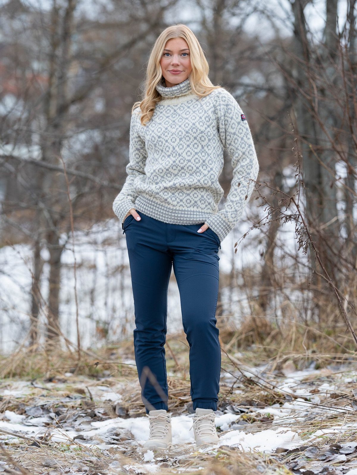 Twentyfour Mode Warm Light Softshell bukse Marine