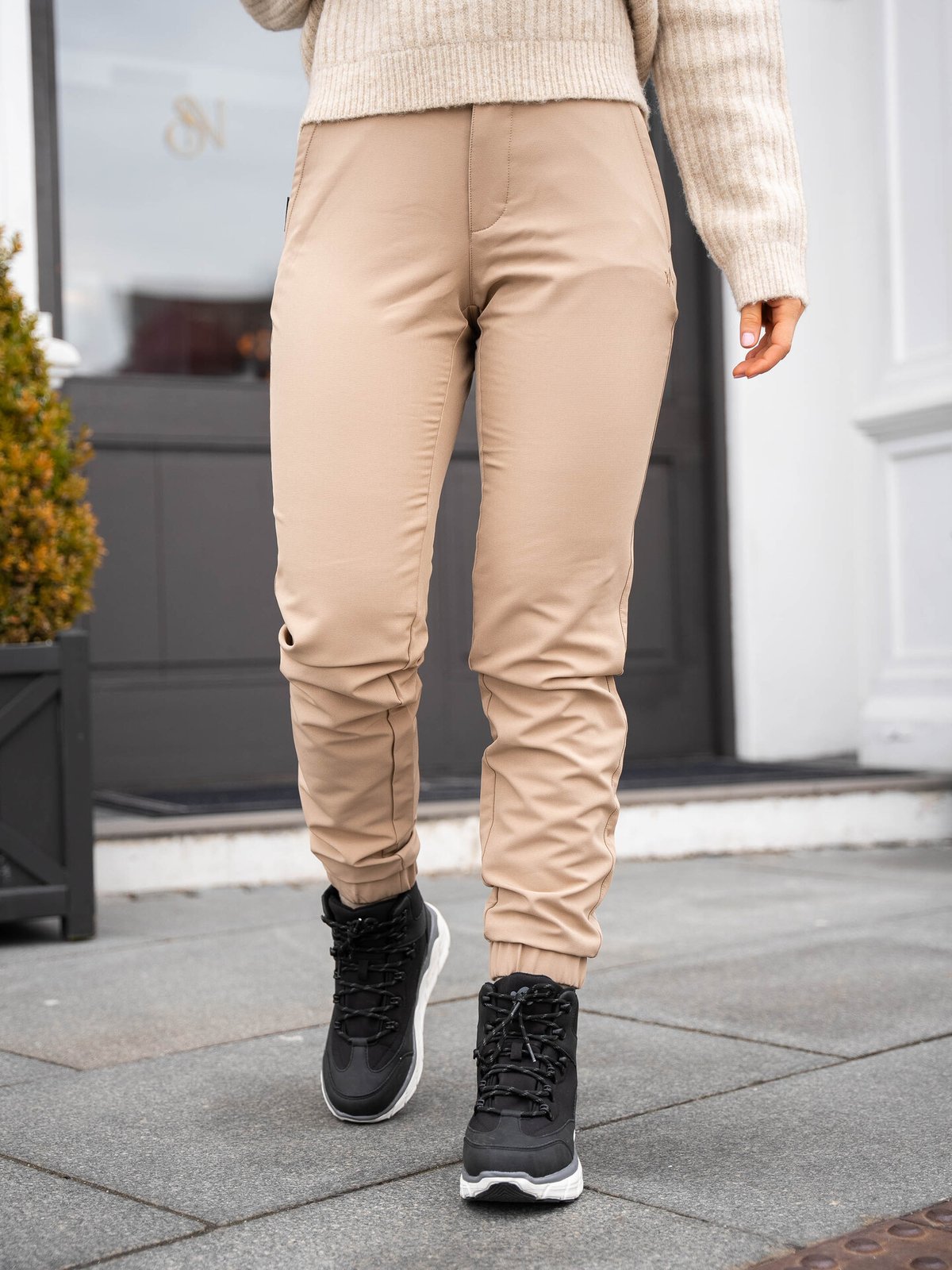 Twentyfour Mode Warm Light Softshell bukse Sand