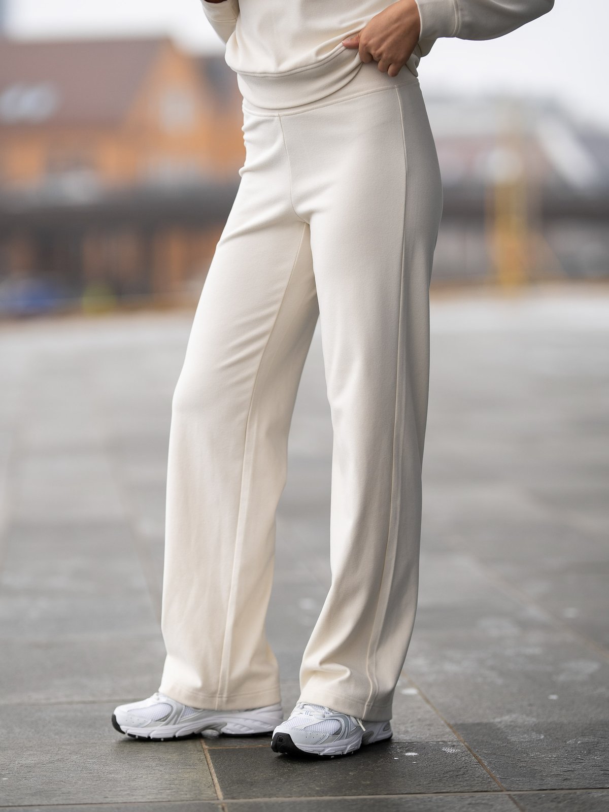 Twentyfour Mode Cozy Sweatpant Gråhvit