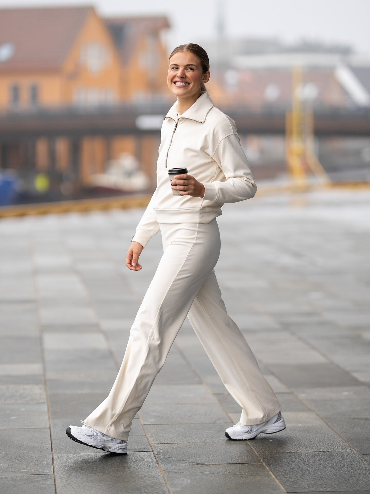 Twentyfour Mode Cozy Sweatpant Gråhvit