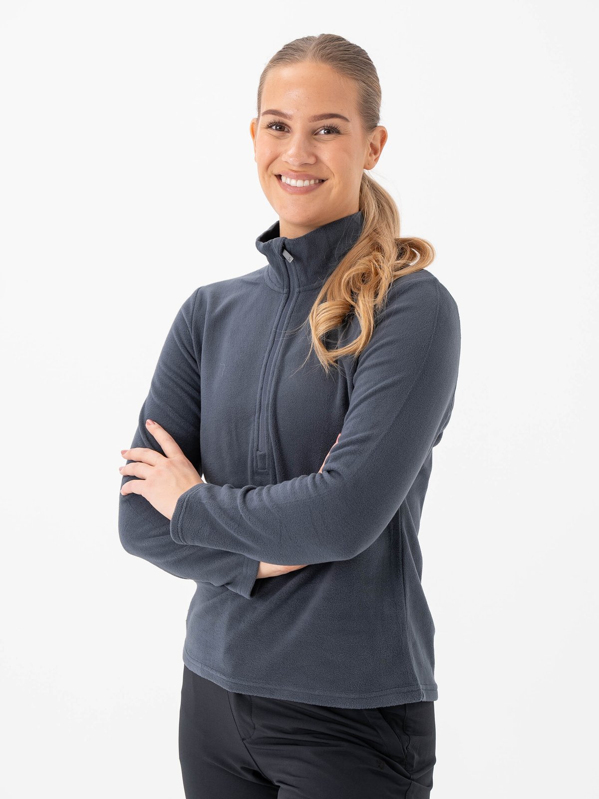 Twentyfour Finse 2.0 Half Zip Fleece Blekkblå