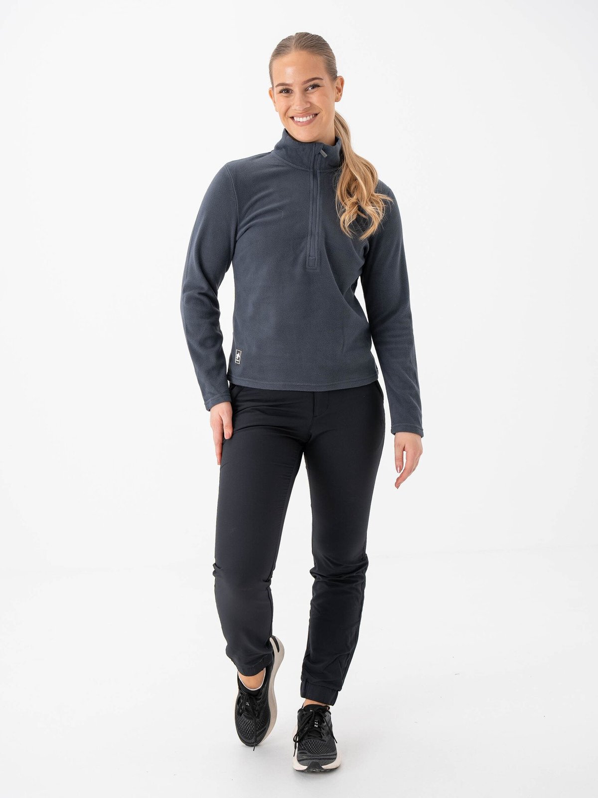 Twentyfour Finse 2.0 Half Zip Fleece Blekkblå