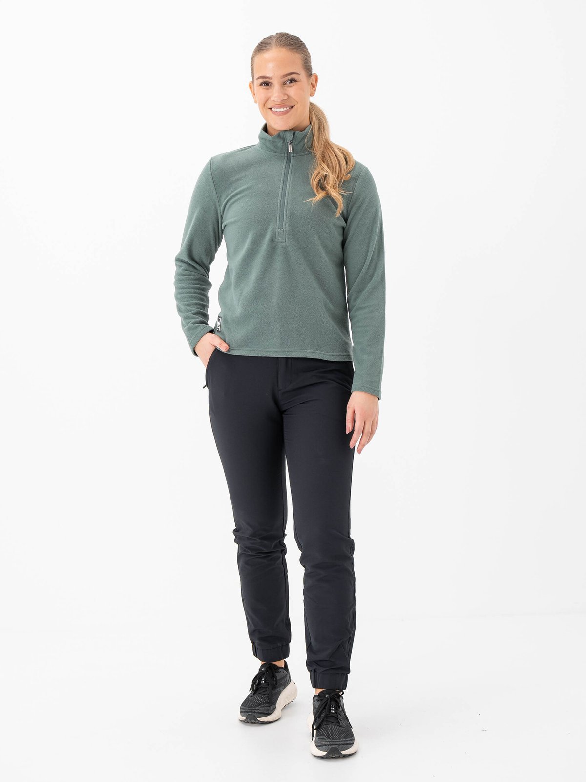 Twentyfour Finse 2.0 Half Zip Fleece Mellomgrønn