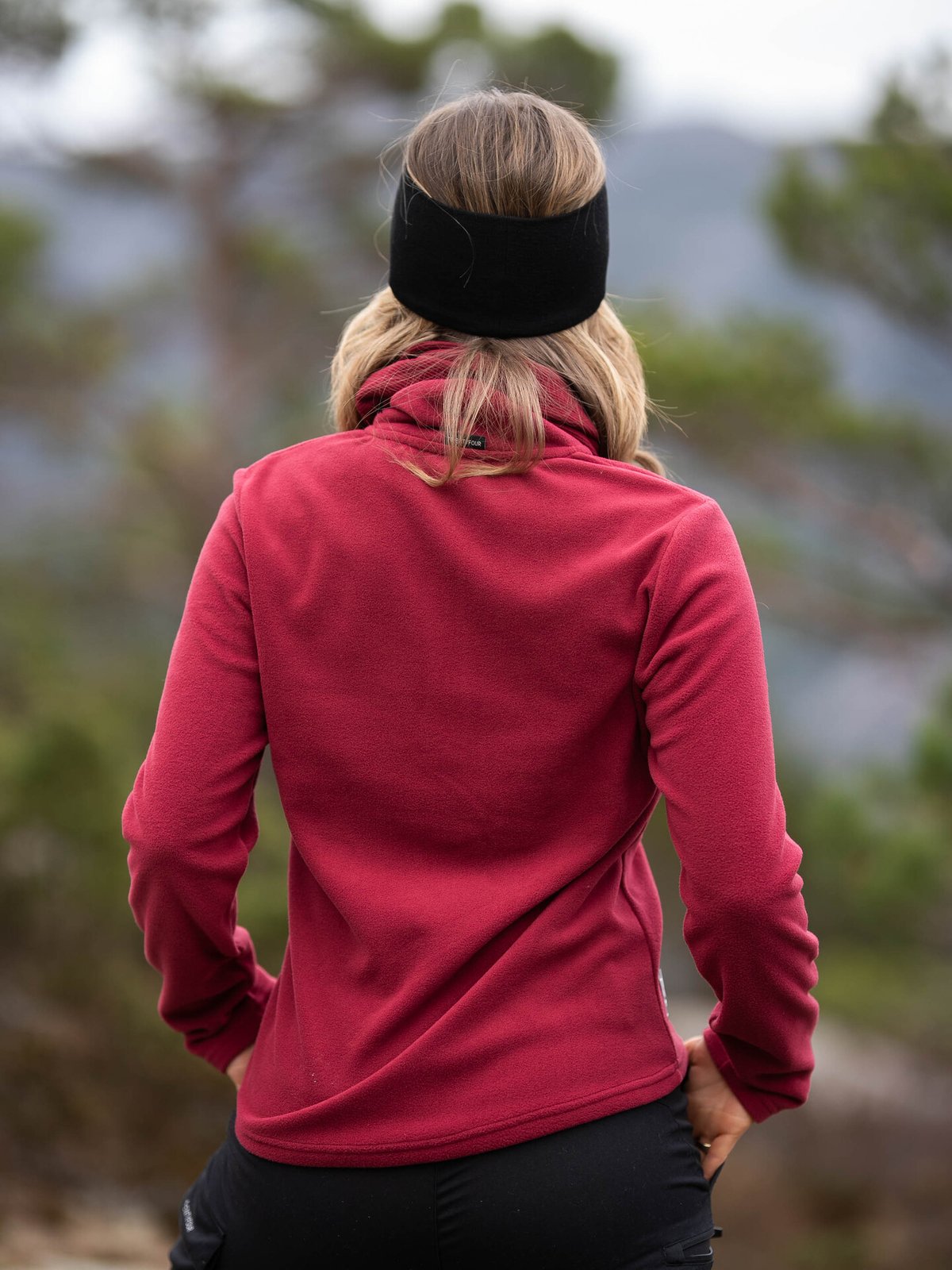 Twentyfour Finse 2.0 Half Zip Fleece Vinrød