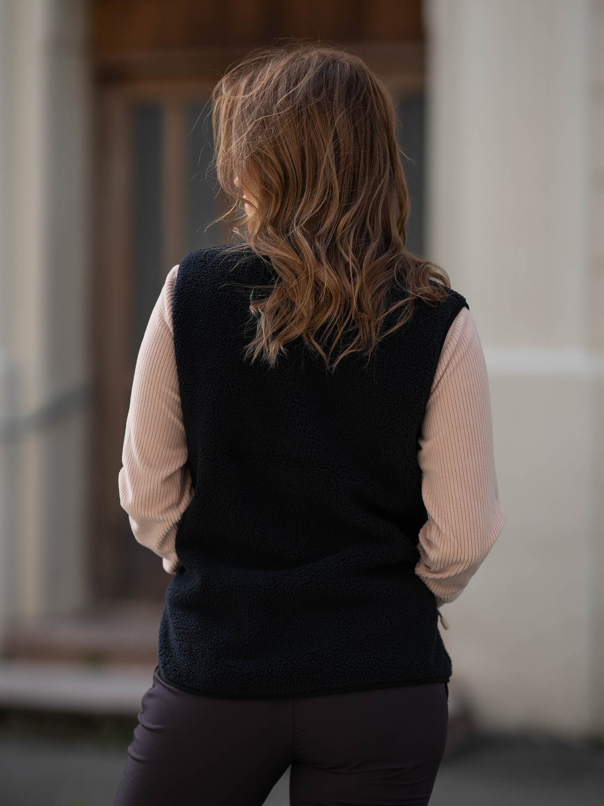 Twentyfour Finse Sherpa Vest Skyggesort