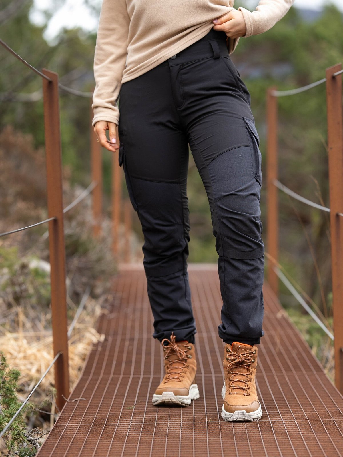 Twentyfour Finse Trek Bukse Sort