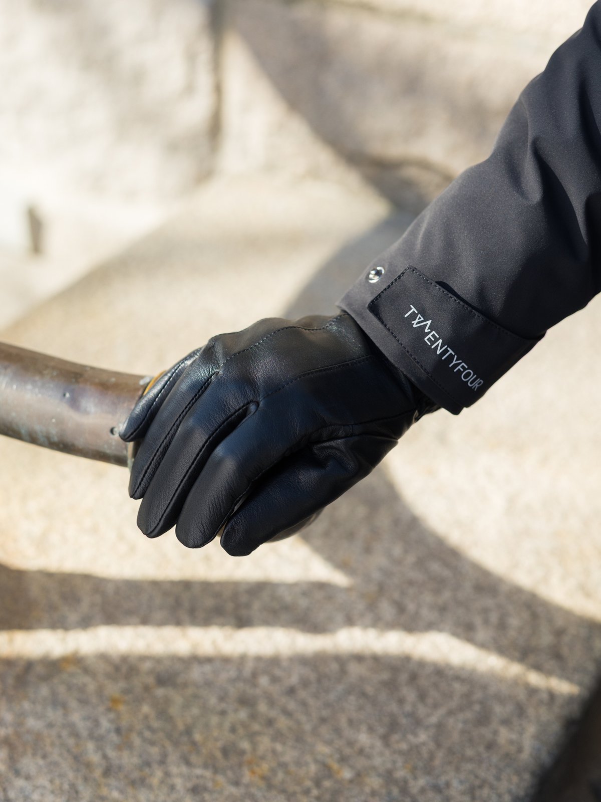 Twentyfour Mode Skinnhanske Sort