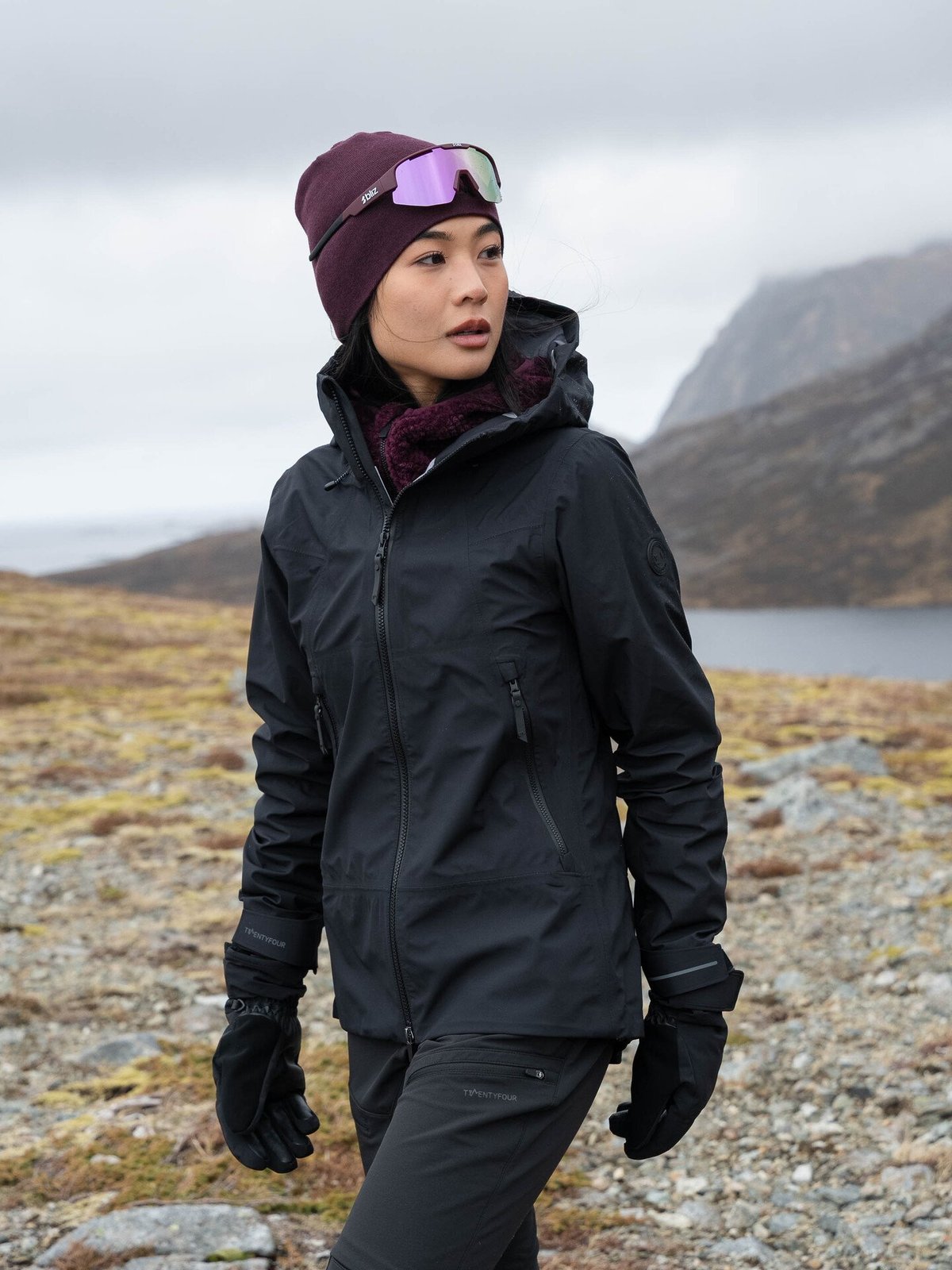 Twentyfour Isbre Warm Hanske Sort