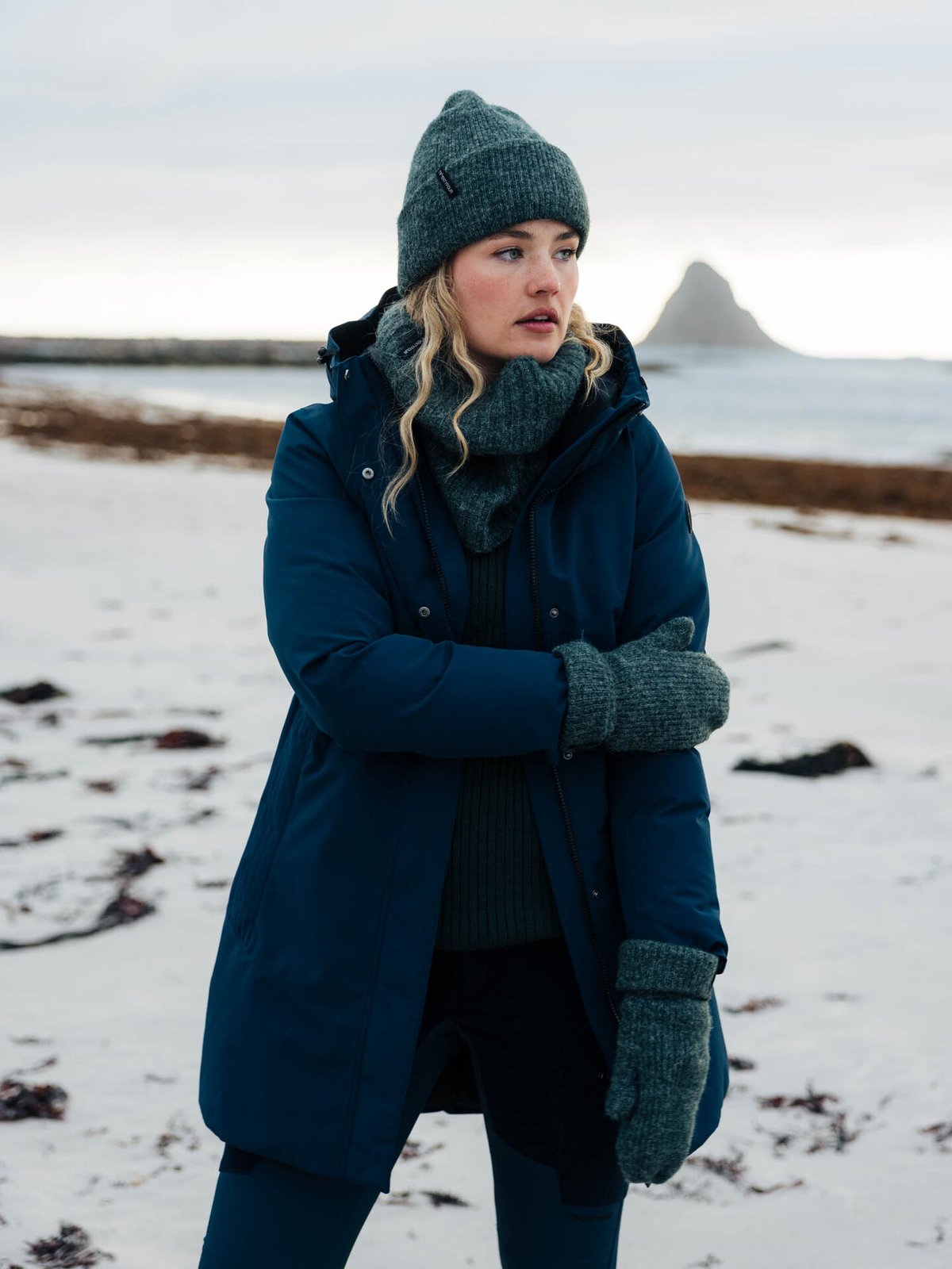 Twentyfour Mode Maya Strikkevott Dyp Grønn