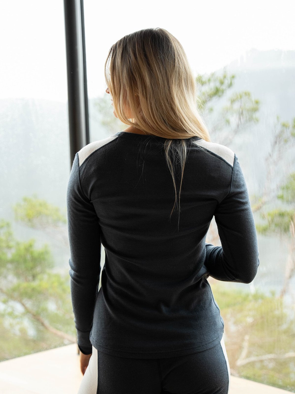 Twentyfour Finse Merino Long Sleeve Topp Blekkblå