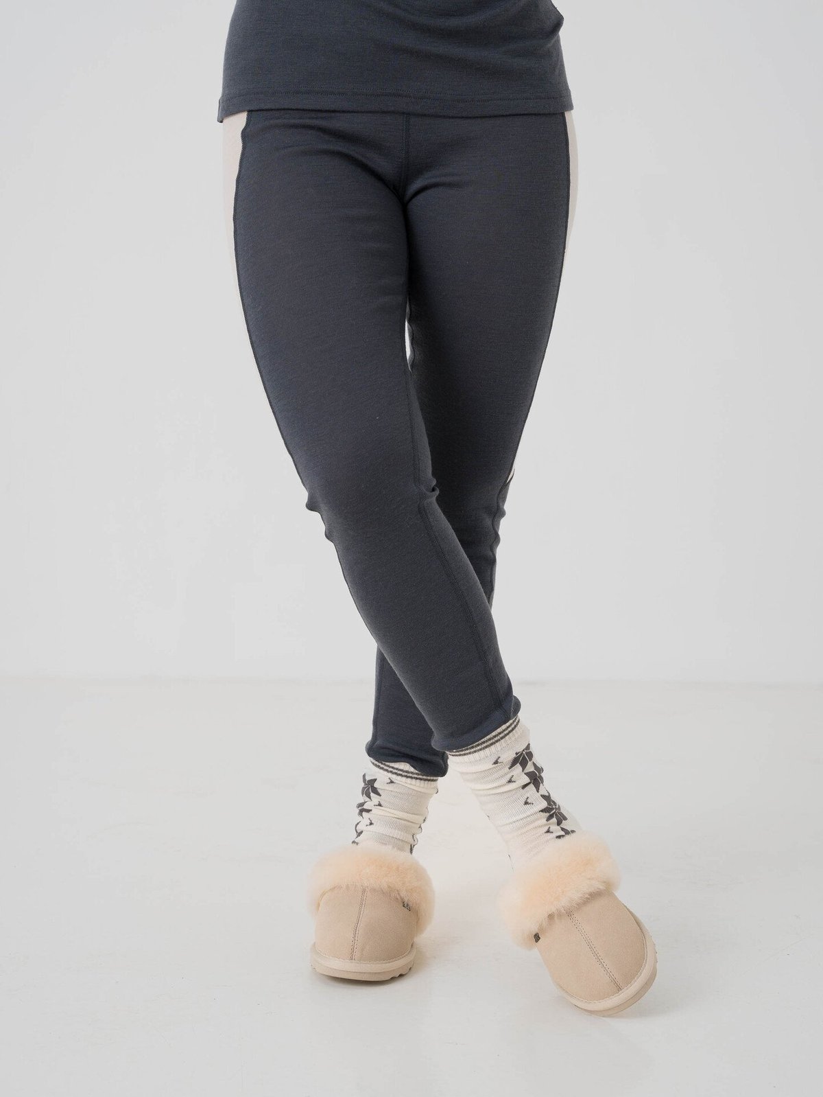 Twentyfour Finse Merino Tights Blekkblå