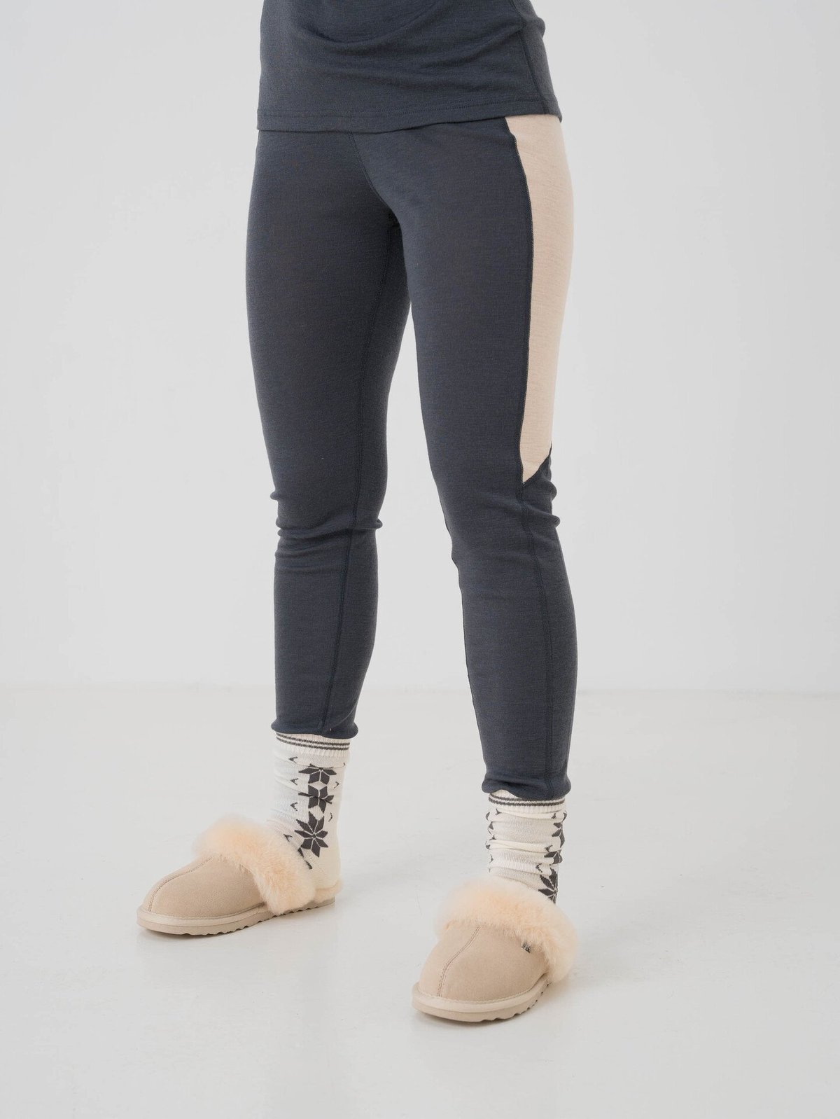 Twentyfour Finse Merino Tights Blekkblå