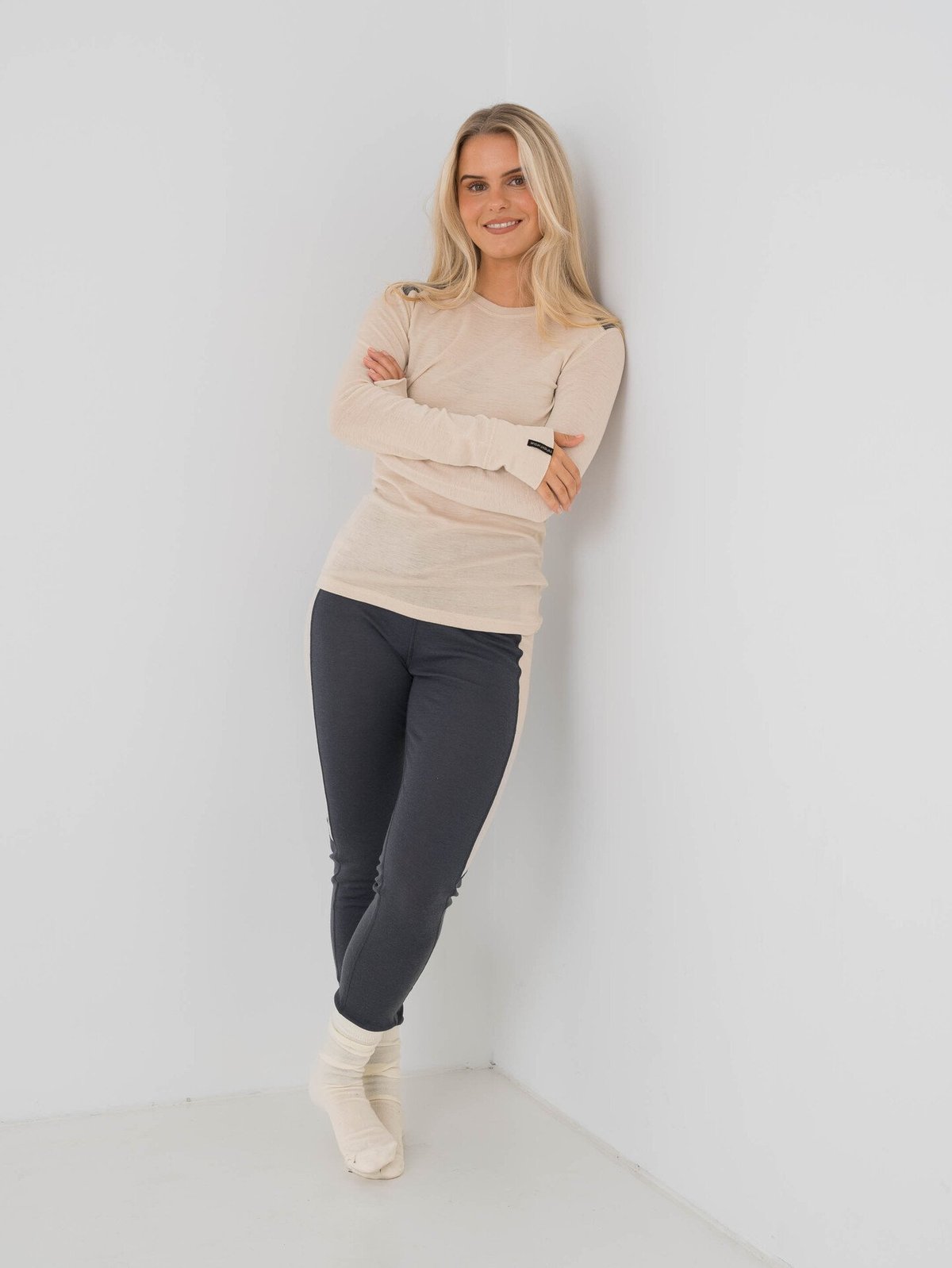 Twentyfour Finse Merino Tights Blekkblå