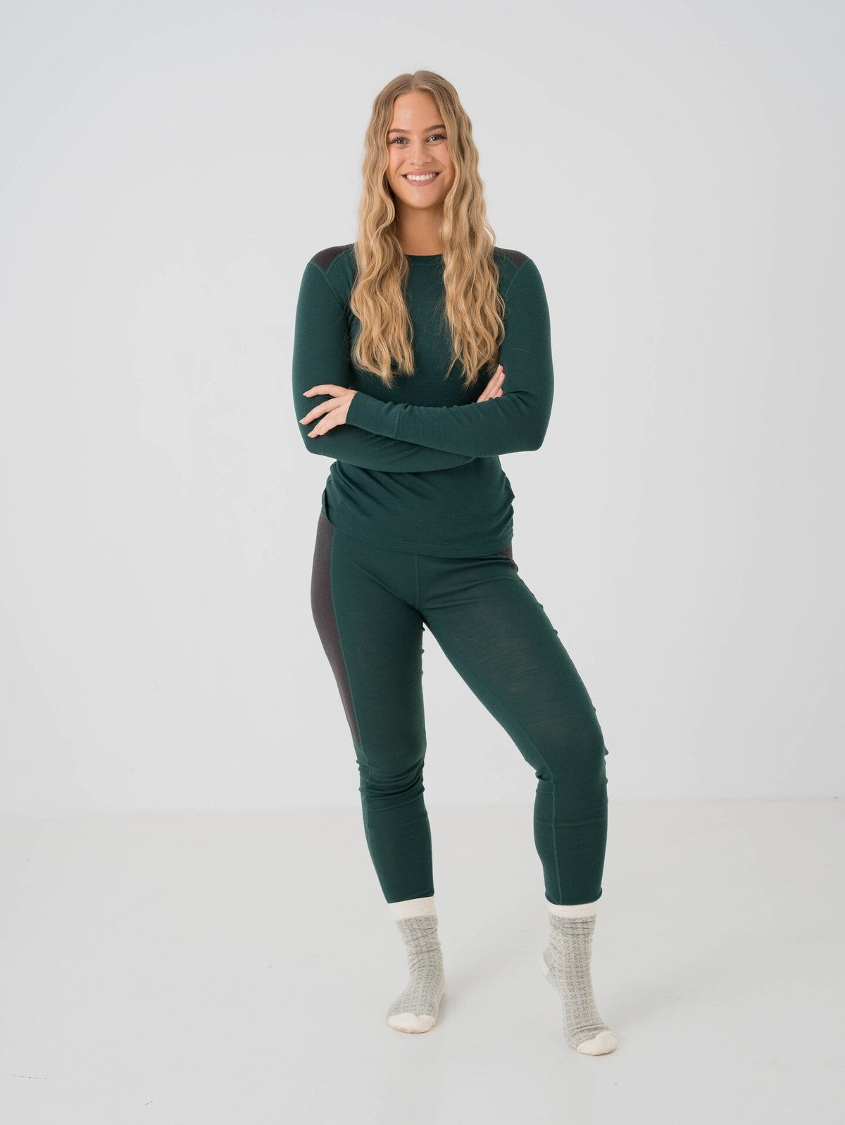 Twentyfour Finse Merino Tights Mørk Grønn