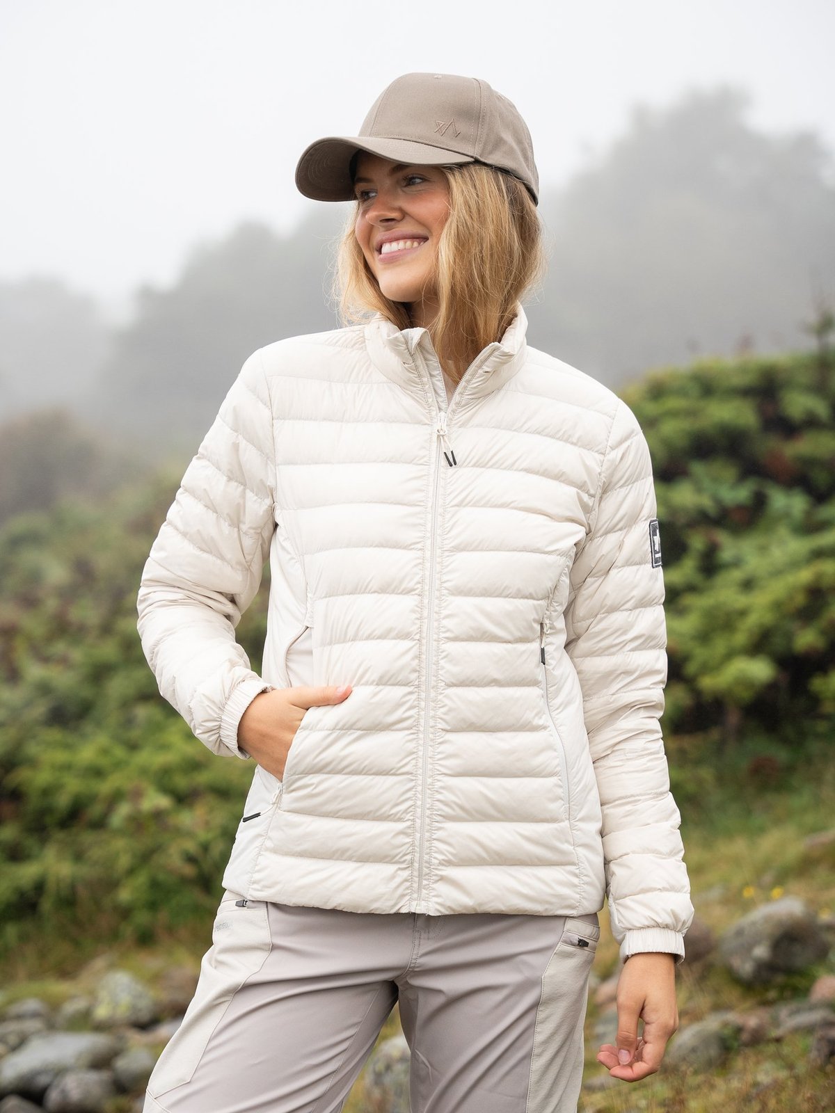 Twentyfour Venture Lett Dunjakke Gråhvit