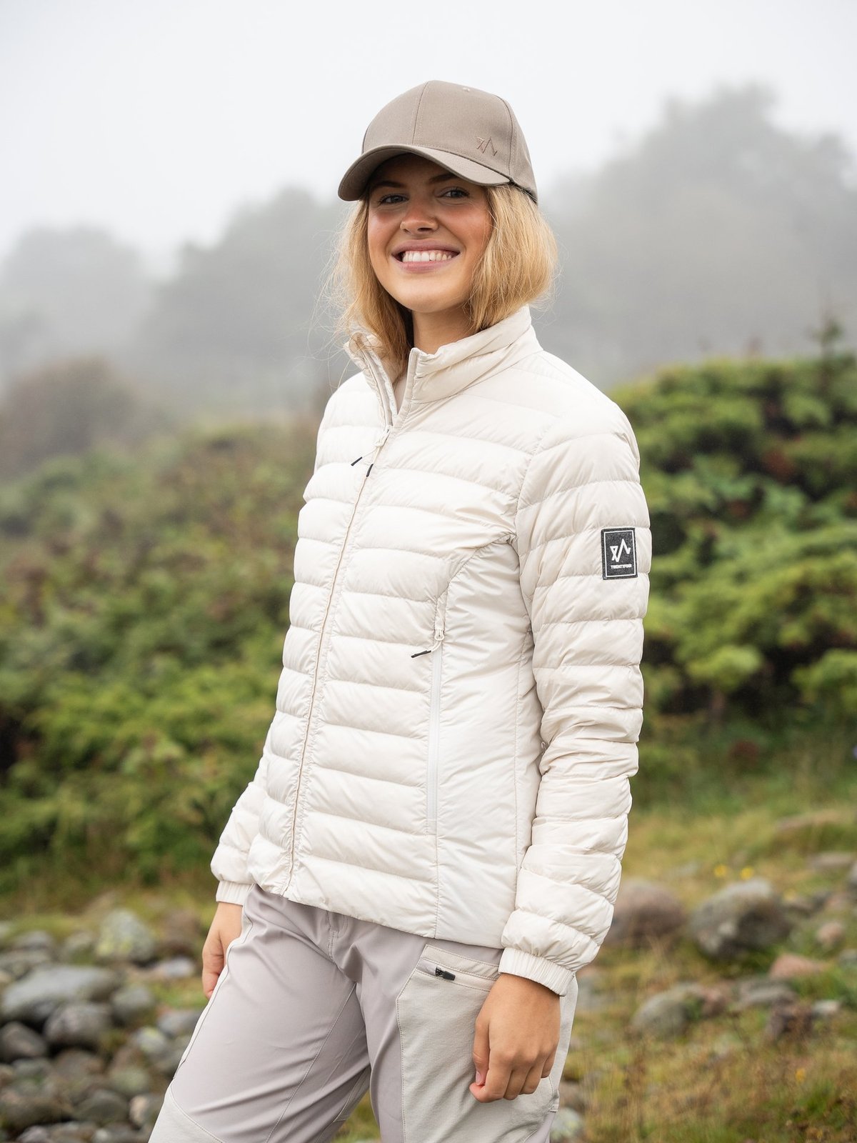 Twentyfour Venture Lett Dunjakke Gråhvit