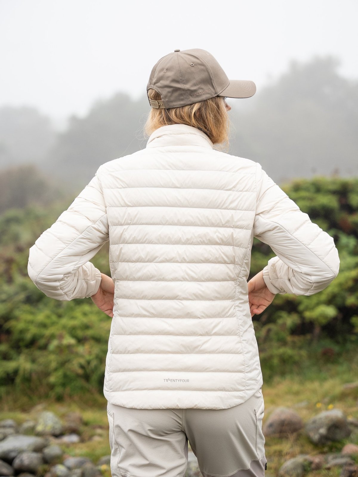 Twentyfour Venture Lett Dunjakke Gråhvit