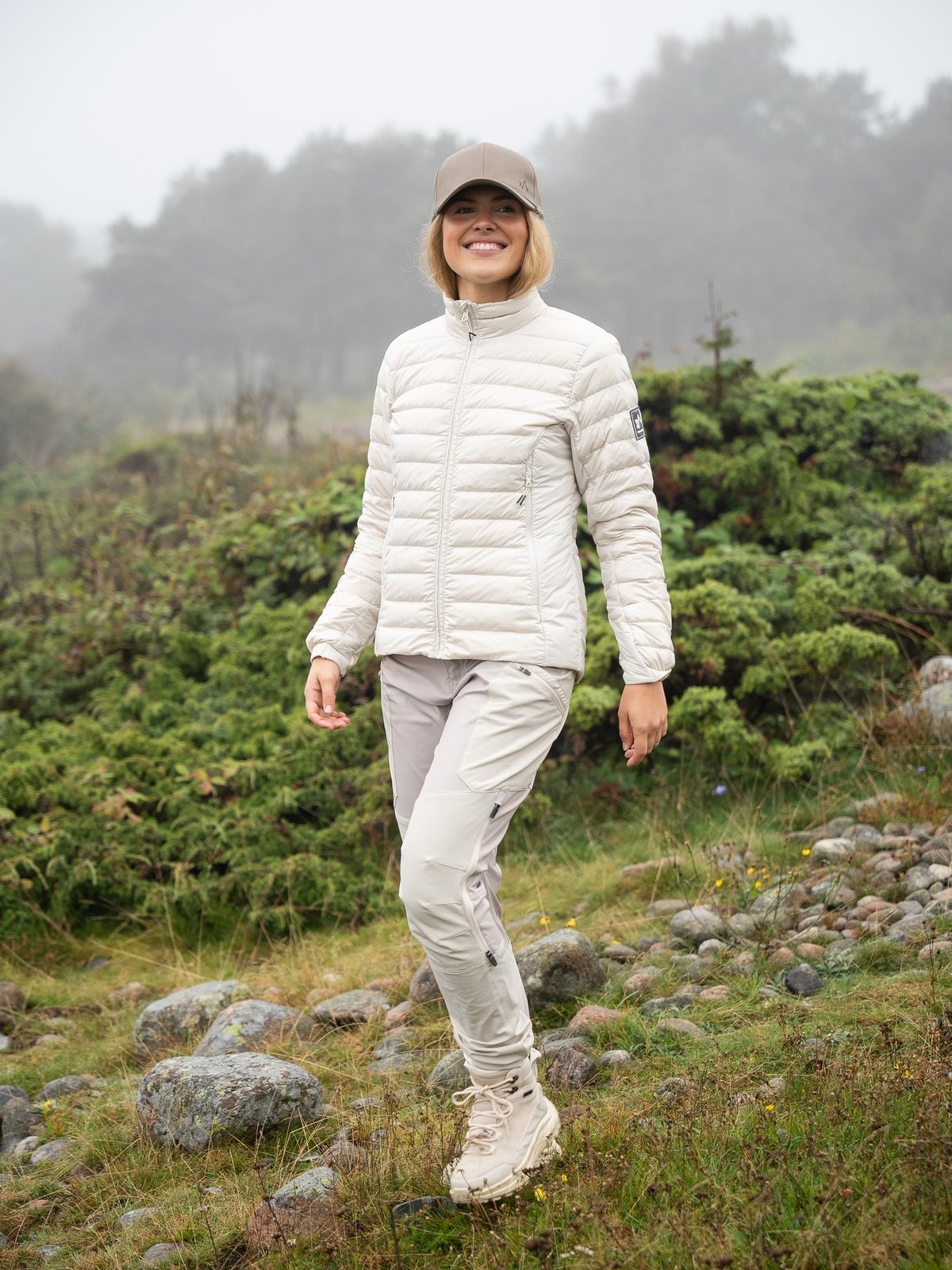 Twentyfour Venture Lett Dunjakke Gråhvit