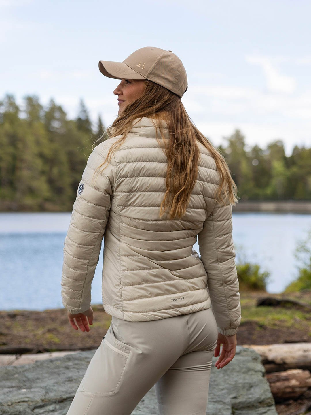 Twentyfour Venture Lett Dunjakke Gråhvit