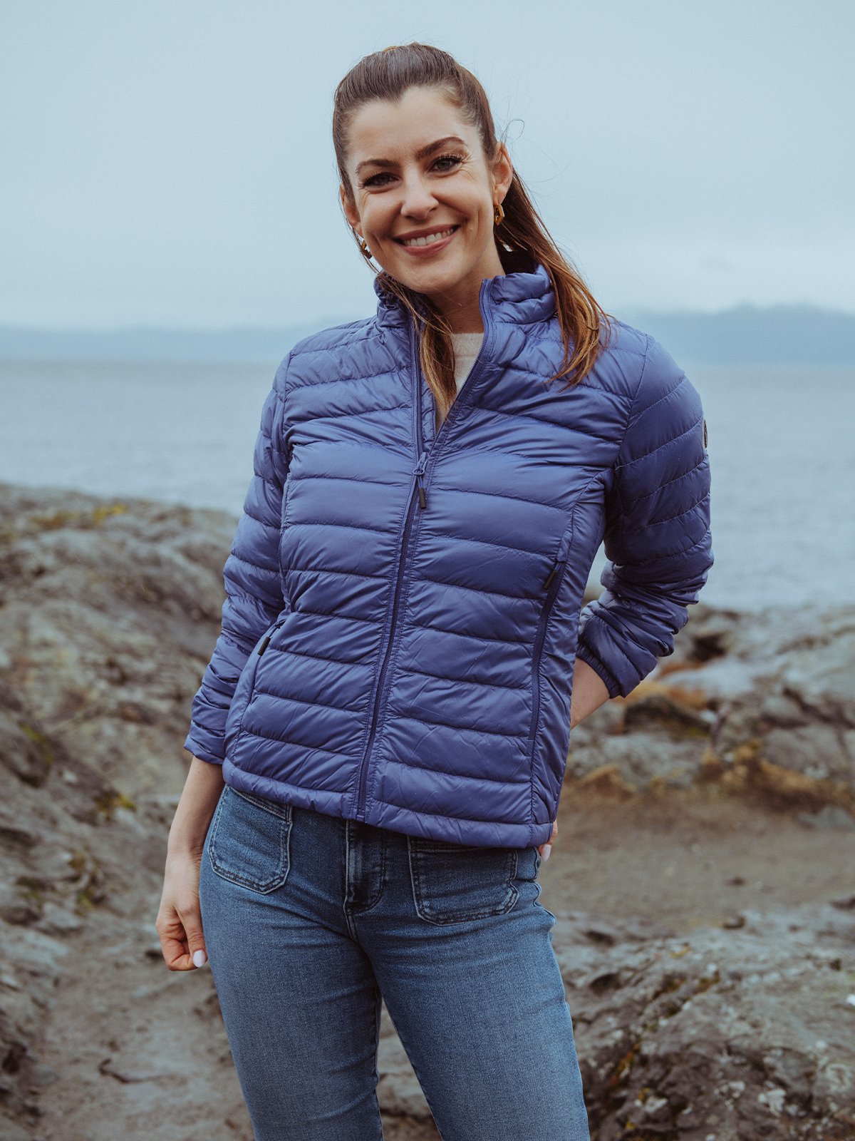 Twentyfour Venture Lett Dunjakke Indigo