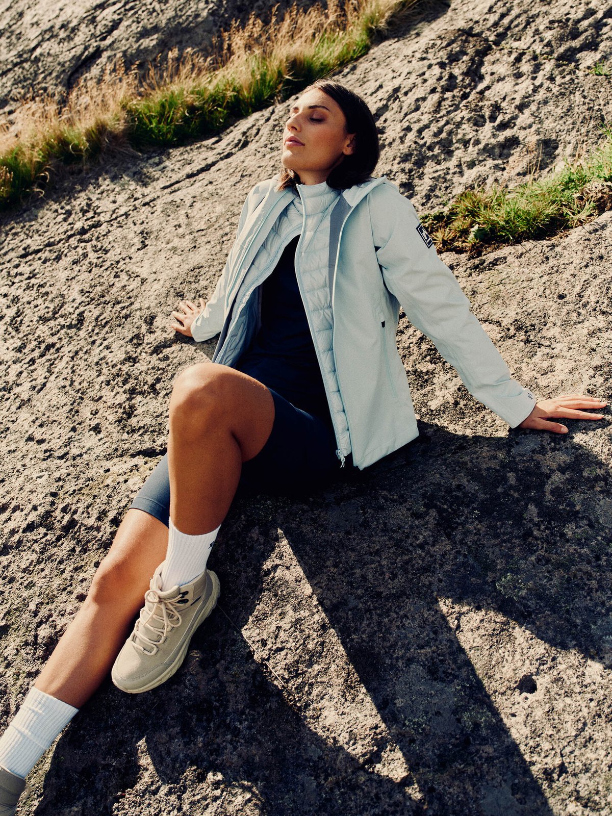 Twentyfour Venture 3-Lags Skalljakke Isblå