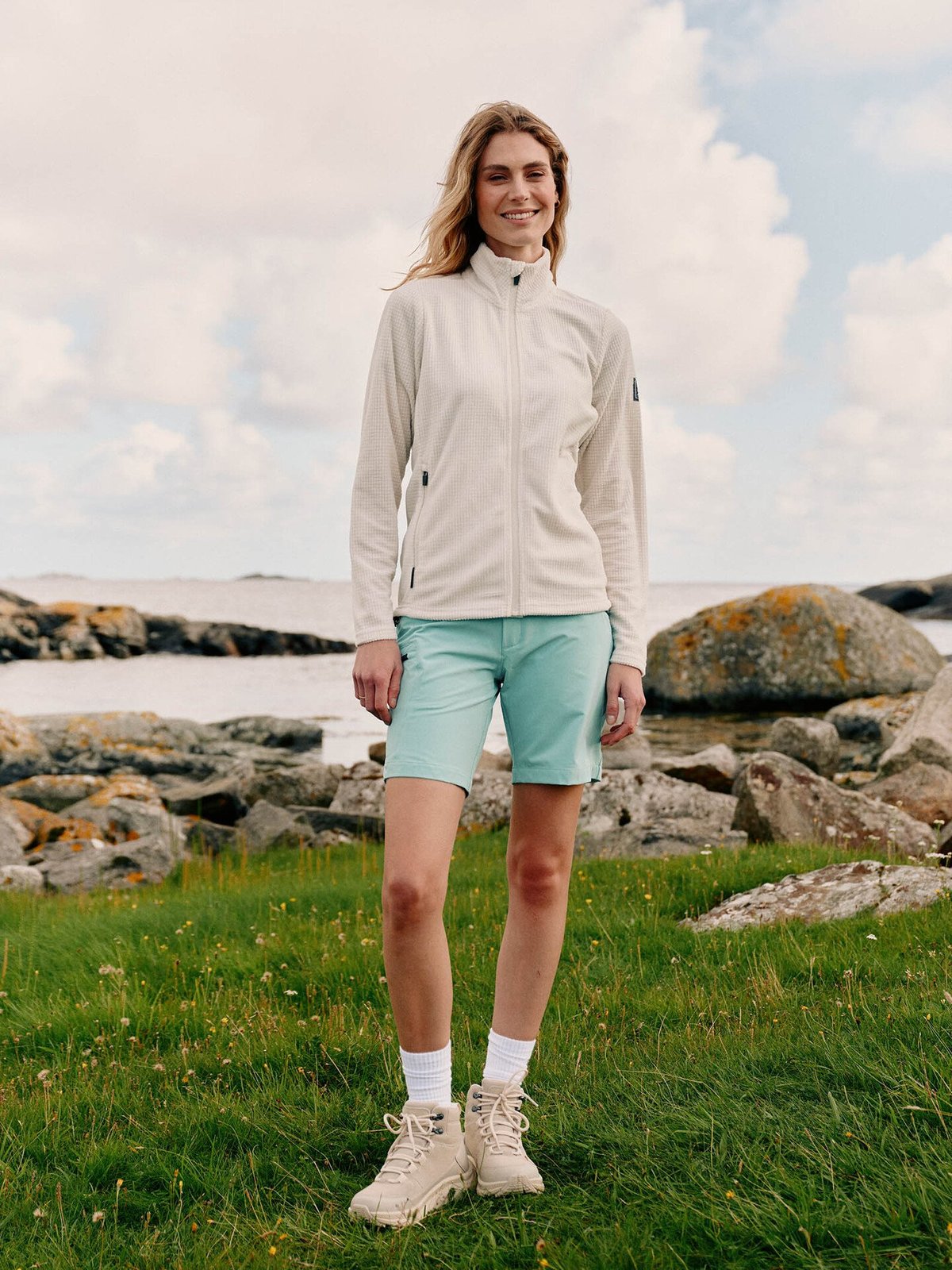 Twentyfour Venture Light Fleece LZ Gråhvit