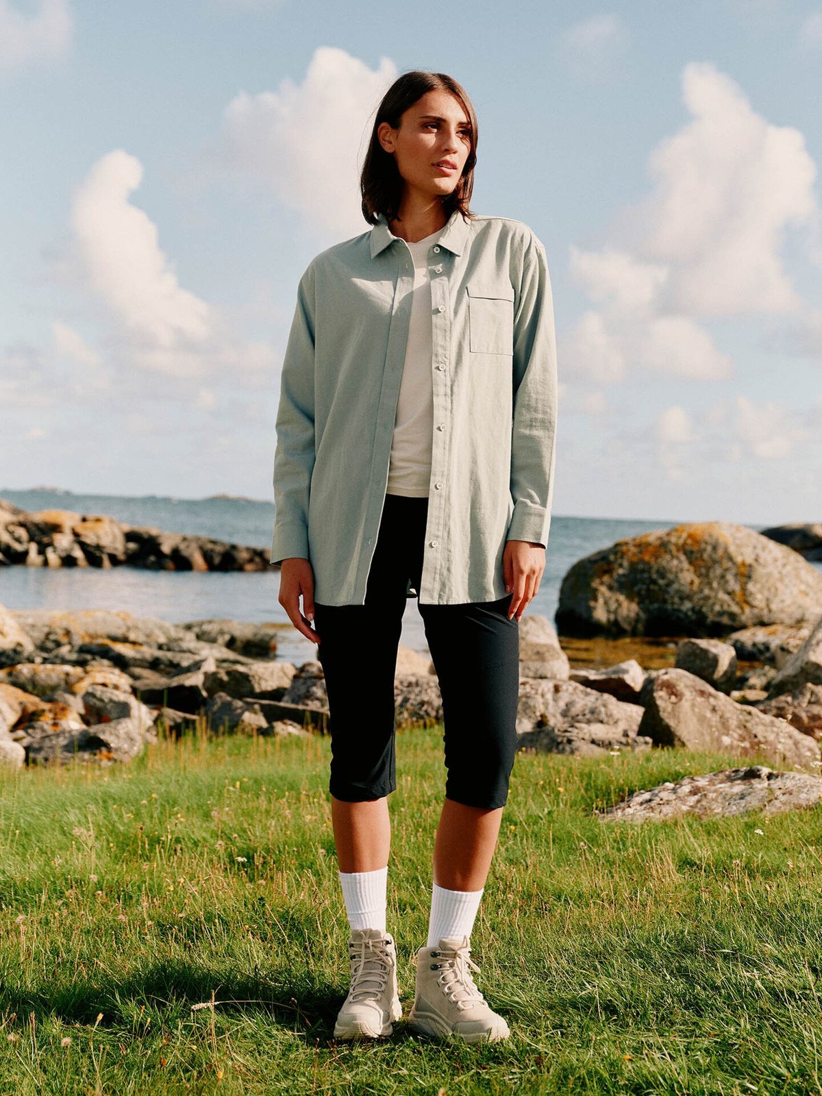 Twentyfour Mode Skjorte Grågrønn