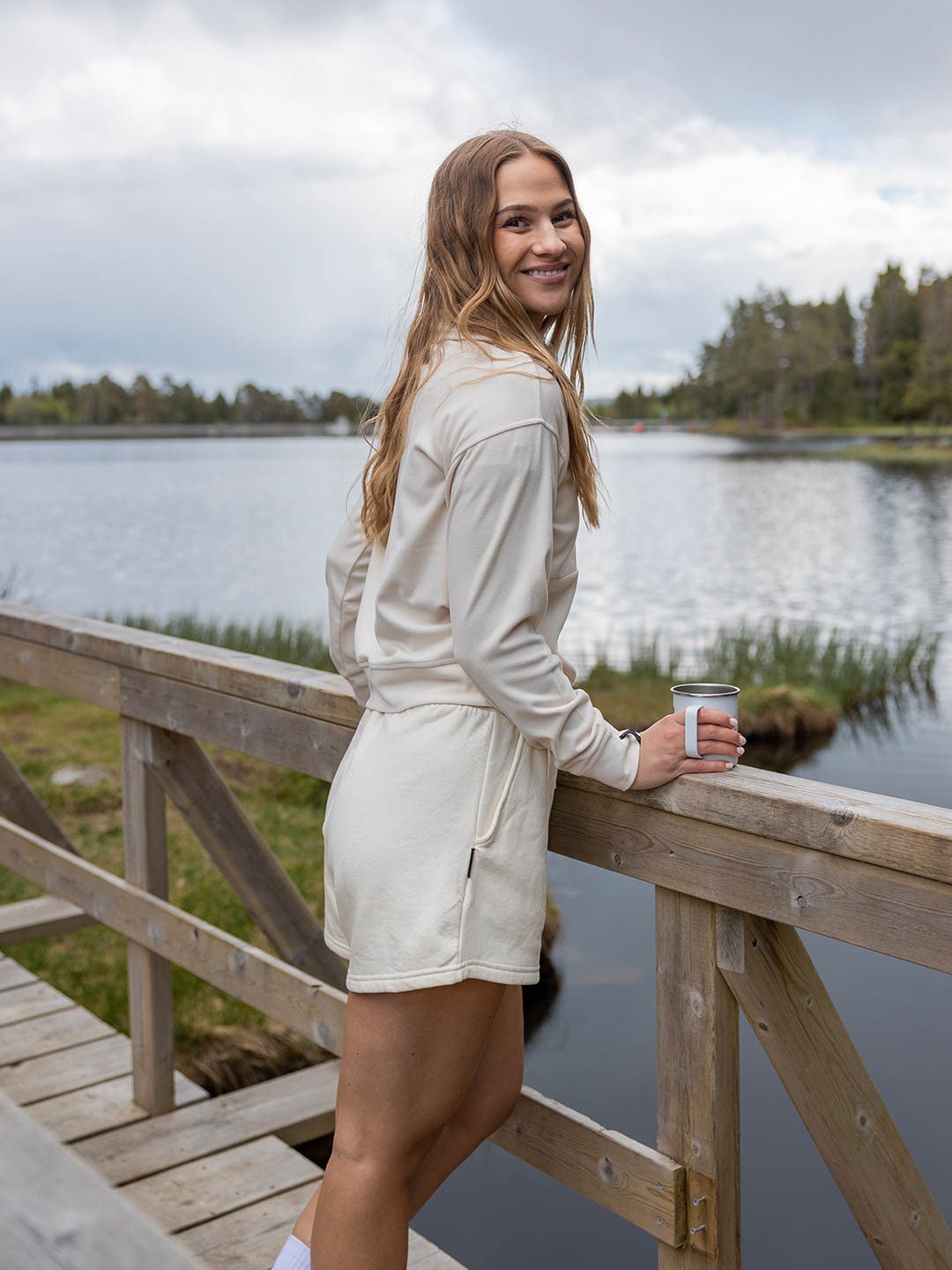 Twentyfour & Shorts Gråhvit